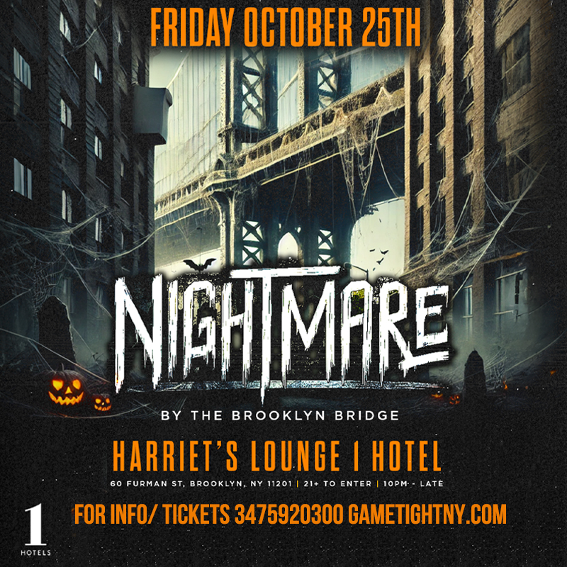 Buy tickets for Harriet's Lounge 1 Hotel Nightmare Halloween party 2024 Harriet's Lounge 1 Hotel Nightmare Halloween party 2024