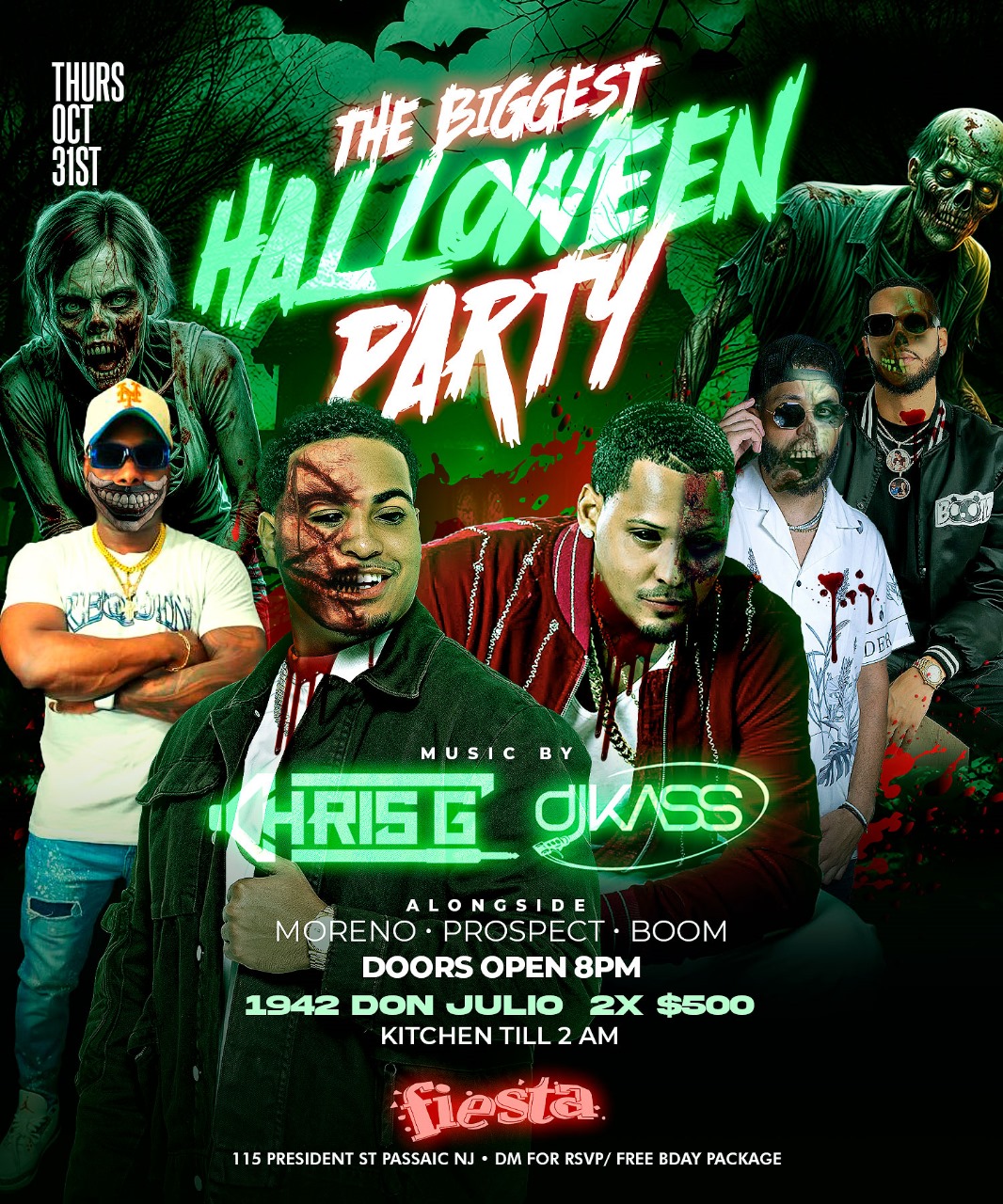Buy tickets for DJ CHRIS G, DK KASS, DJ MORENO, DJ PROSPECT, DJ BOOM DJ CHRIS G, DK KASS, DJ MORENO, DJ PROSPECT, DJ BOOM