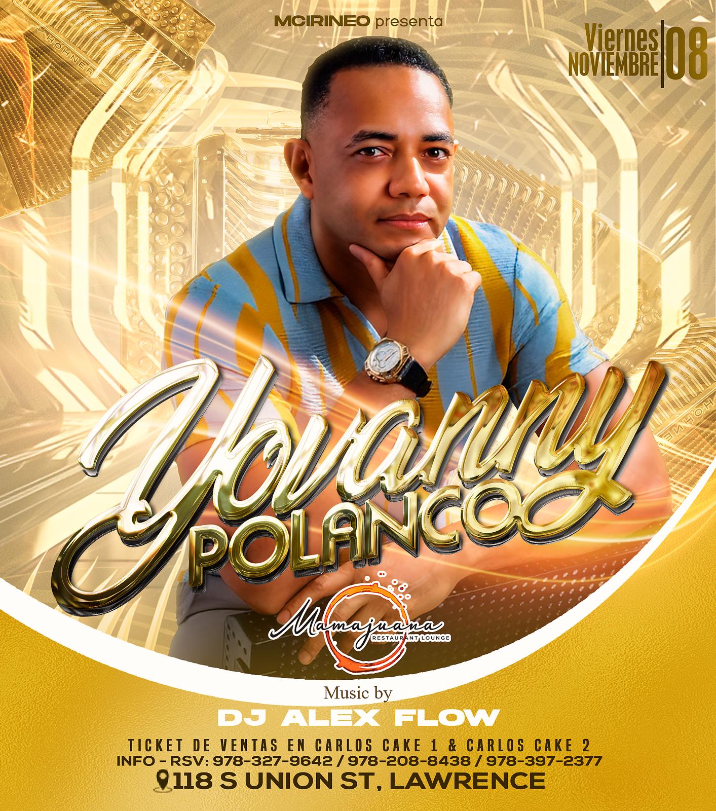 Buy tickets for YOVANNY POLANCO YOVANNY POLANCO