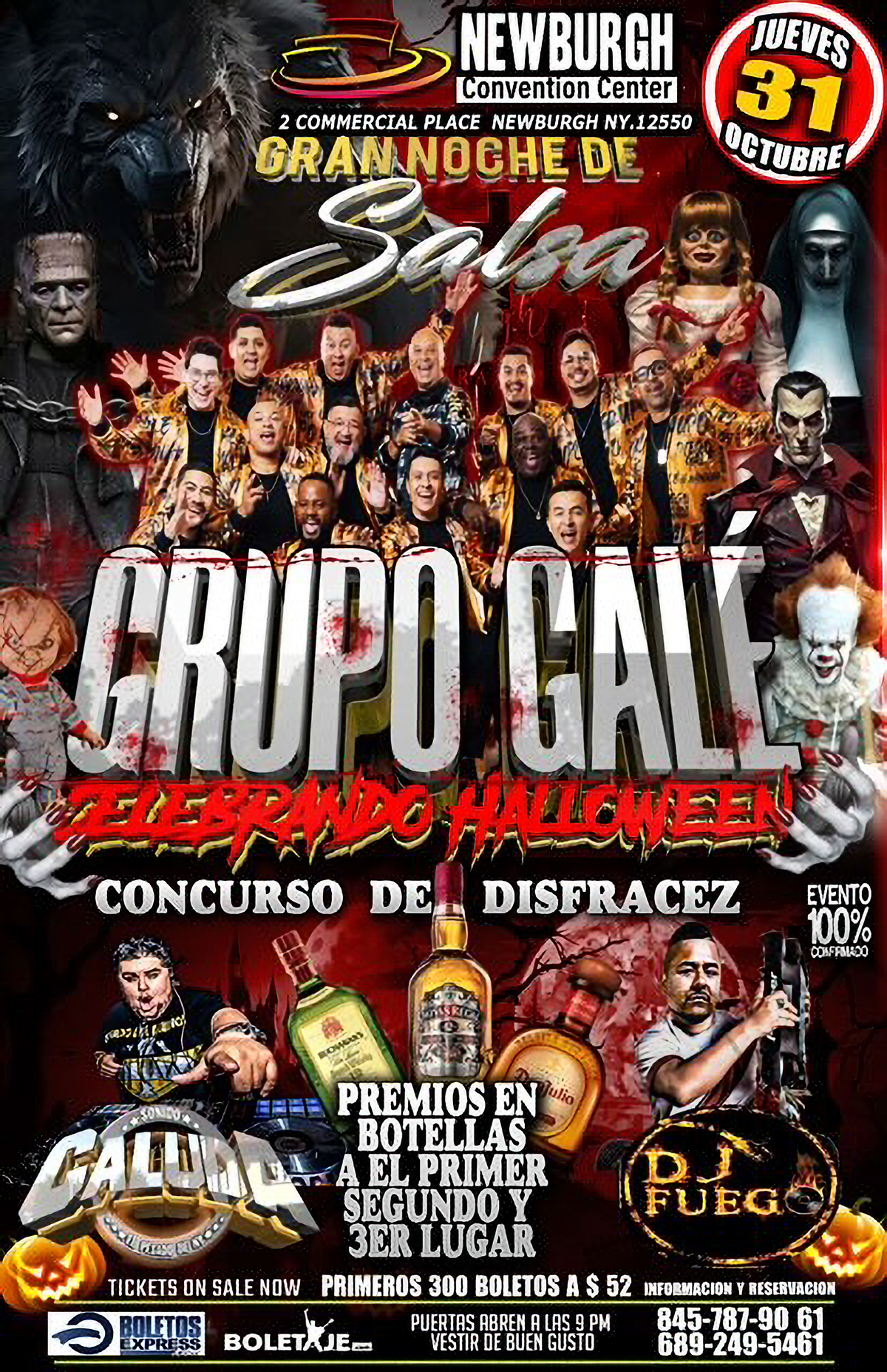Buy tickets for NOCHE DE HALLOWEEN CON GRUPO GALE , DJ CALUDA Y DJ FUEGO NOCHE DE HALLOWEEN CON GRUPO GALE , DJ CALUDA Y DJ FUEGO