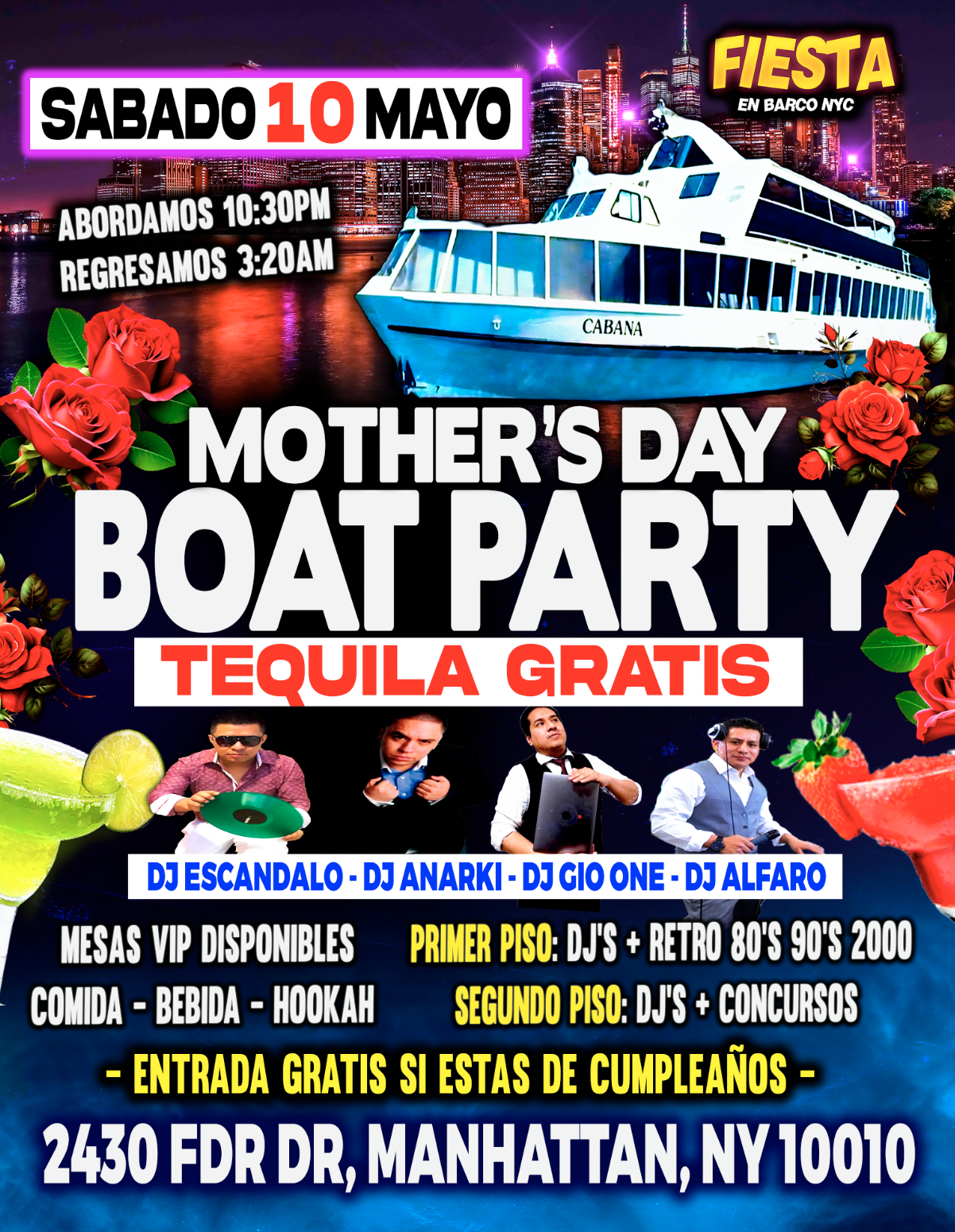 Buy tickets for Fiesta En Barco - Manhattan New York - Cupo Limitado Fiesta En Barco - Manhattan New York - Cupo Limitado