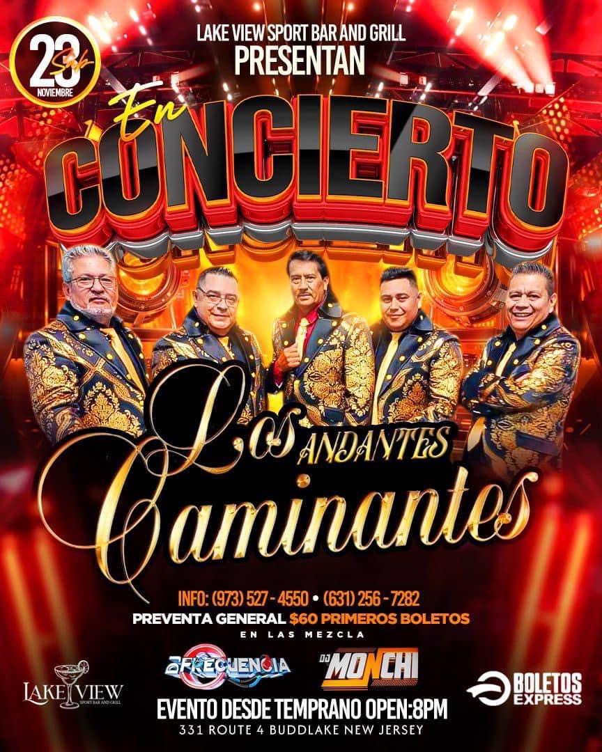 Buy tickets for Los Caminantes Andantes Live en Budd Lake NJ / Sabado 23 Nov en LakeVew Sport Bar evento Temprano Los Caminantes Andantes Live en Budd Lake NJ / Sabado 23 Nov en LakeVew Sport Bar evento Temprano