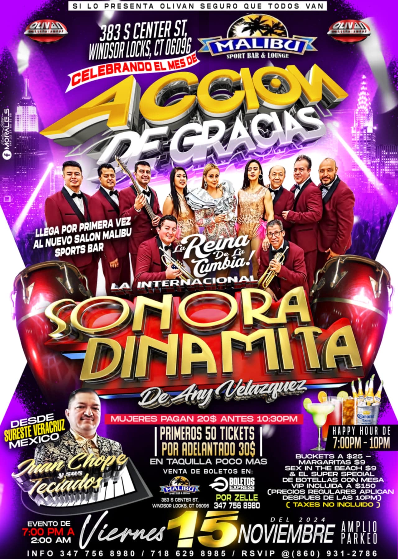 Buy tickets for La International Sonora Dinamita Con Any Velasquez, Juanchope Y Sus Teclados La International Sonora Dinamita Con Any Velasquez, Juanchope Y Sus Teclados