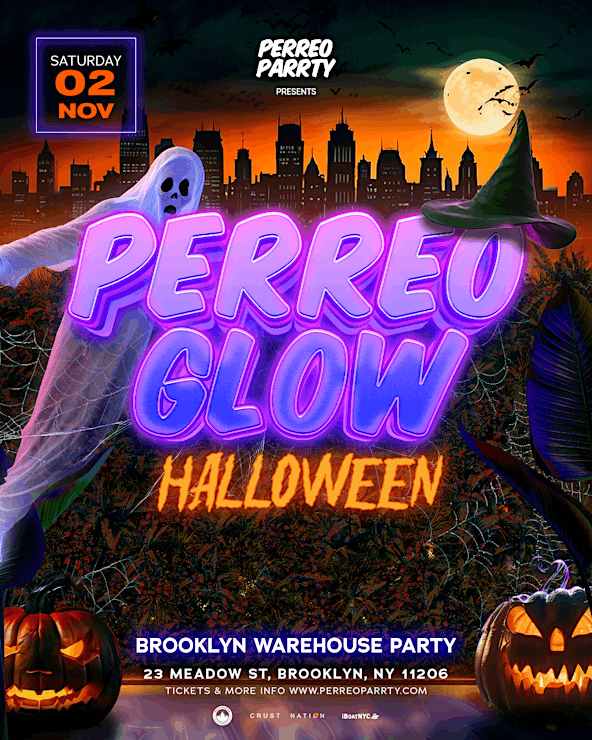 Buy tickets for PERREO GLOW: Latin & Reggaeton Dance Party HALLOWEEN Brookyln | 18+ PERREO GLOW: Latin & Reggaeton Dance Party HALLOWEEN Brookyln | 18+