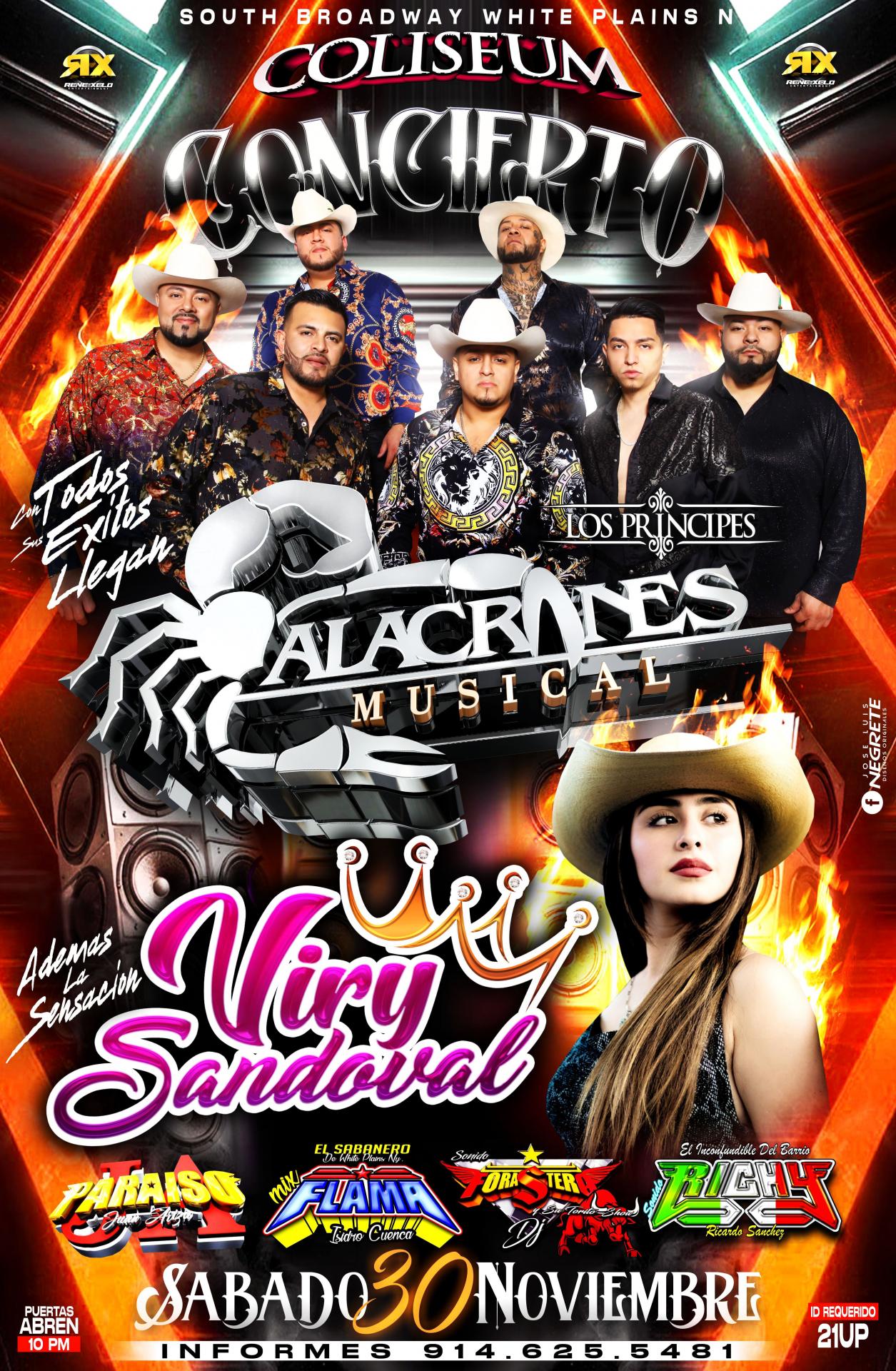 Buy tickets for ALACRANES MUSICAL & VIRY SANDOVAL ALACRANES MUSICAL & VIRY SANDOVAL