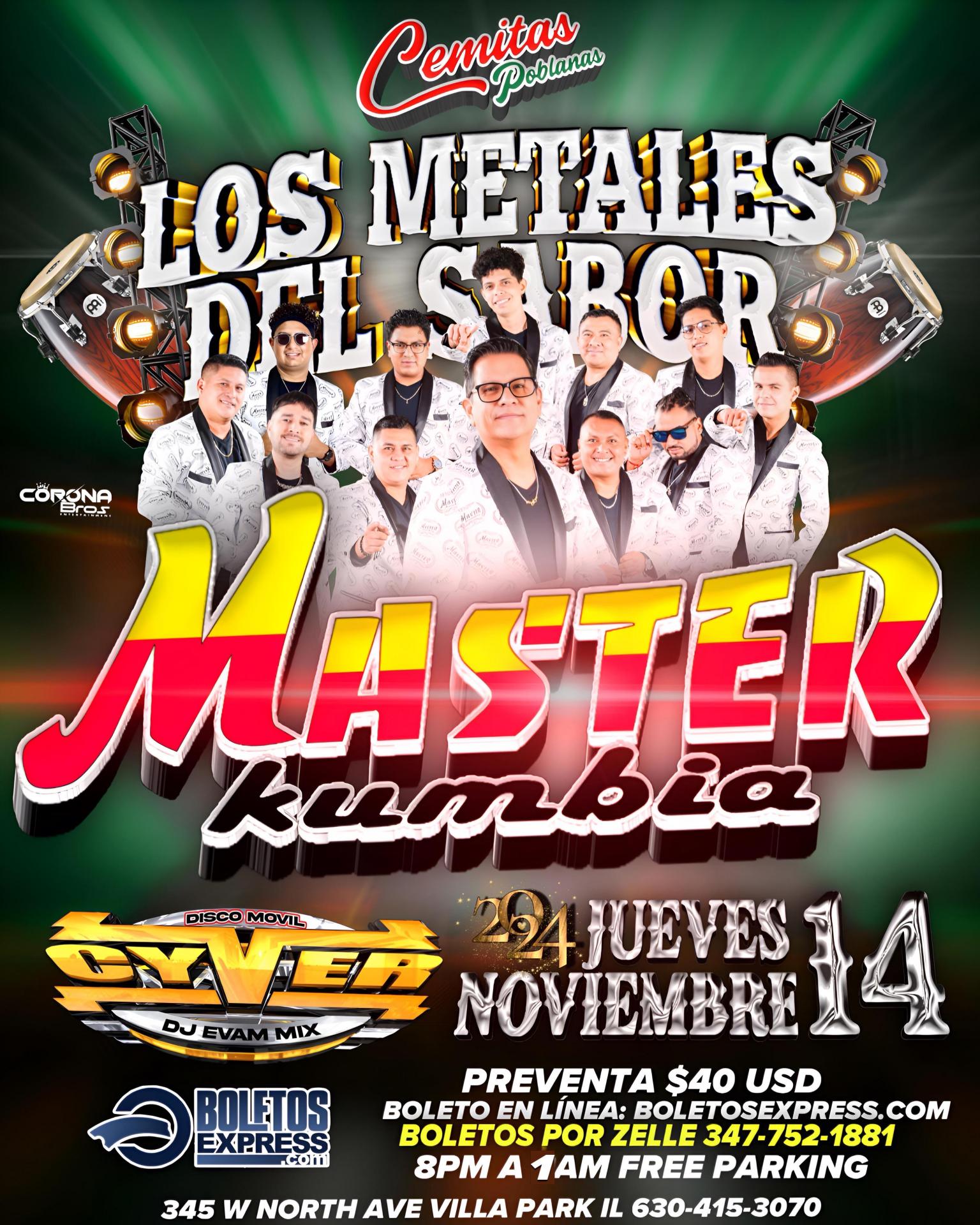 Buy tickets for Master Kumbia en Cemitas poblanas Master Kumbia en Cemitas poblanas