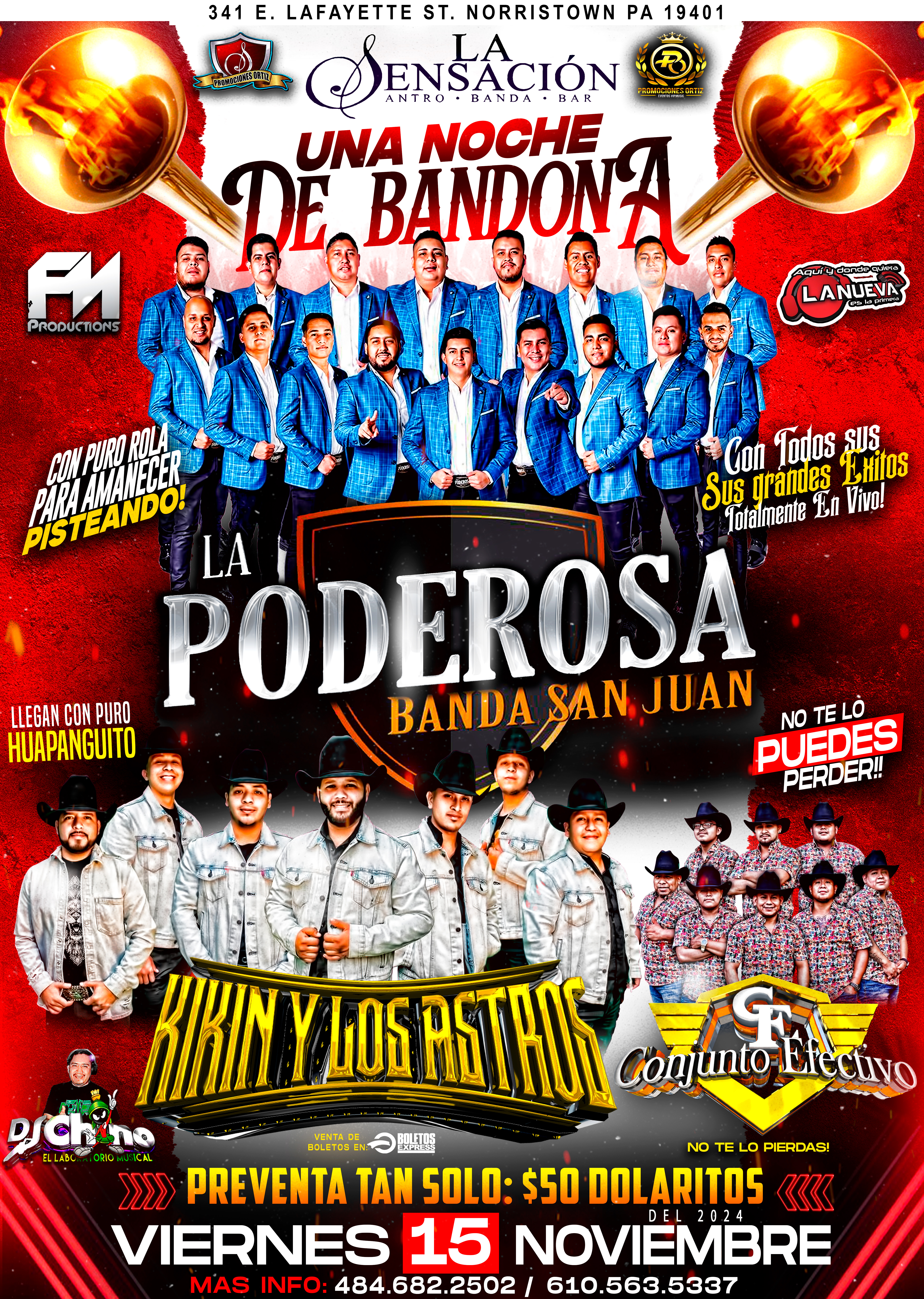 Buy tickets for LA PODEROSA BANDA SAN JUAN LA PODEROSA BANDA SAN JUAN