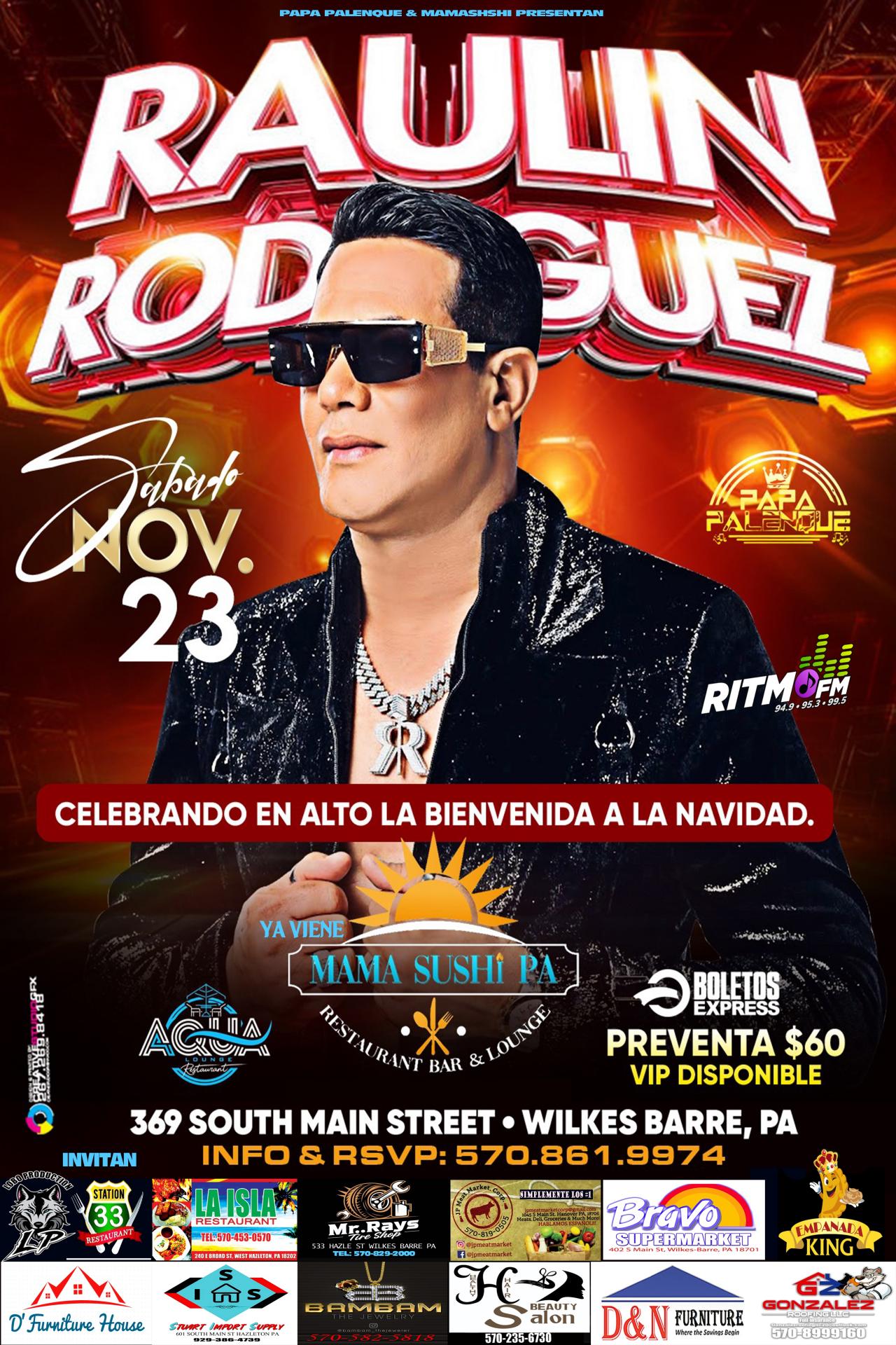 Buy tickets for RAULIN RODRIGUEZ RAULIN RODRIGUEZ