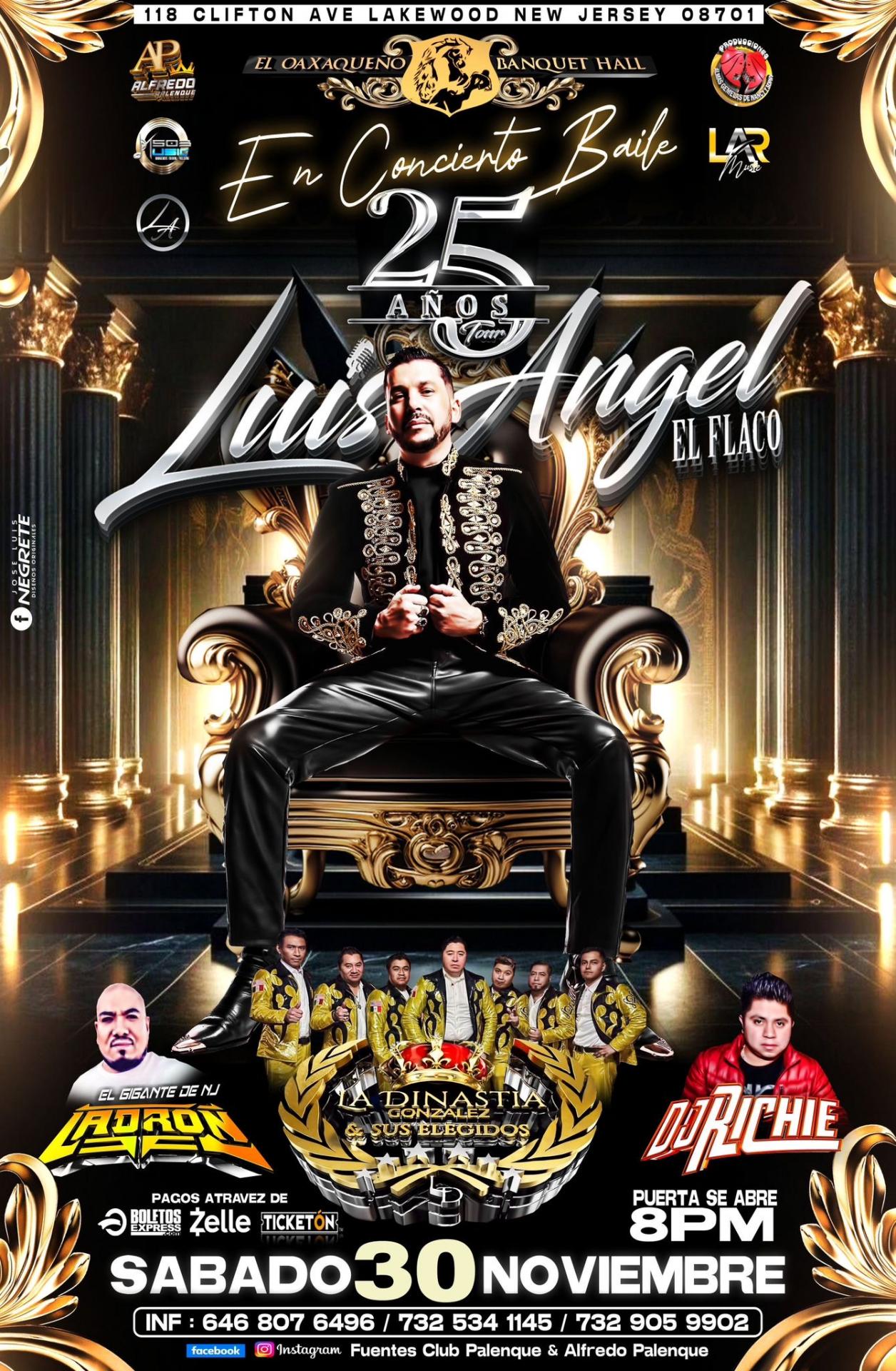 Buy tickets for LUIS ANGEL EL FLACO LUIS ANGEL EL FLACO