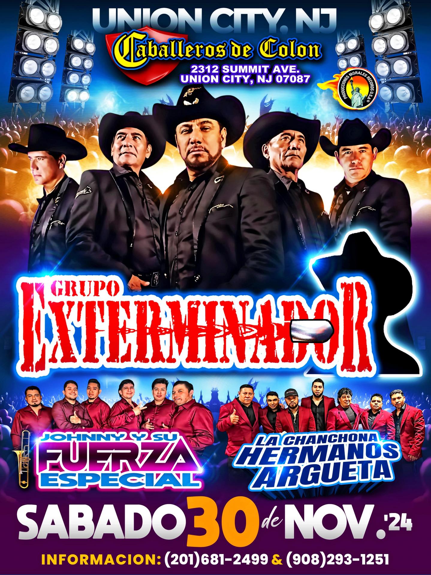 Buy tickets for GRUPO EXTERMINADOR-CHANCHONA HERMANOS ARGUETA-FUERZA ESPECIAL GRUPO EXTERMINADOR-CHANCHONA HERMANOS ARGUETA-FUERZA ESPECIAL