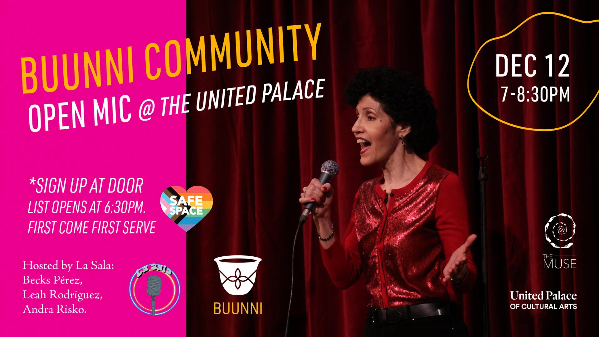Buy tickets for The Muse Presents: Buunni Community Open Mic The Muse Presents: Buunni Community Open Mic