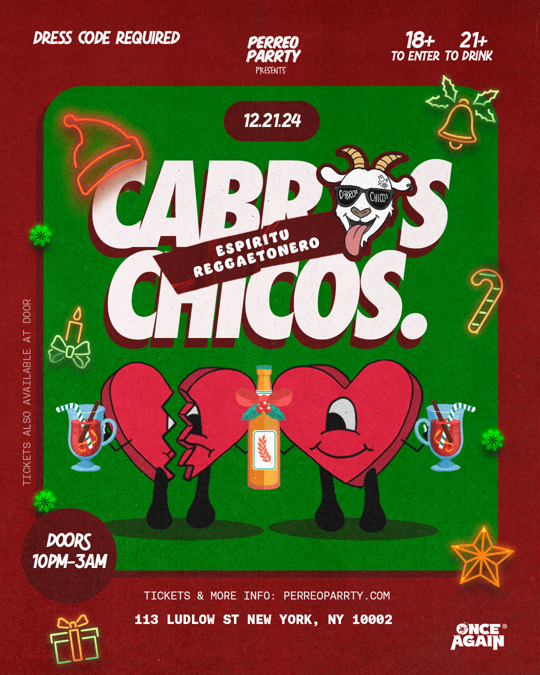 Buy tickets for Cabros Chicos - Espiritu Reggaetonero - 18+ Latin & Reggaeton Dance Party Cabros Chicos - Espiritu Reggaetonero - 18+ Latin & Reggaeton Dance Party
