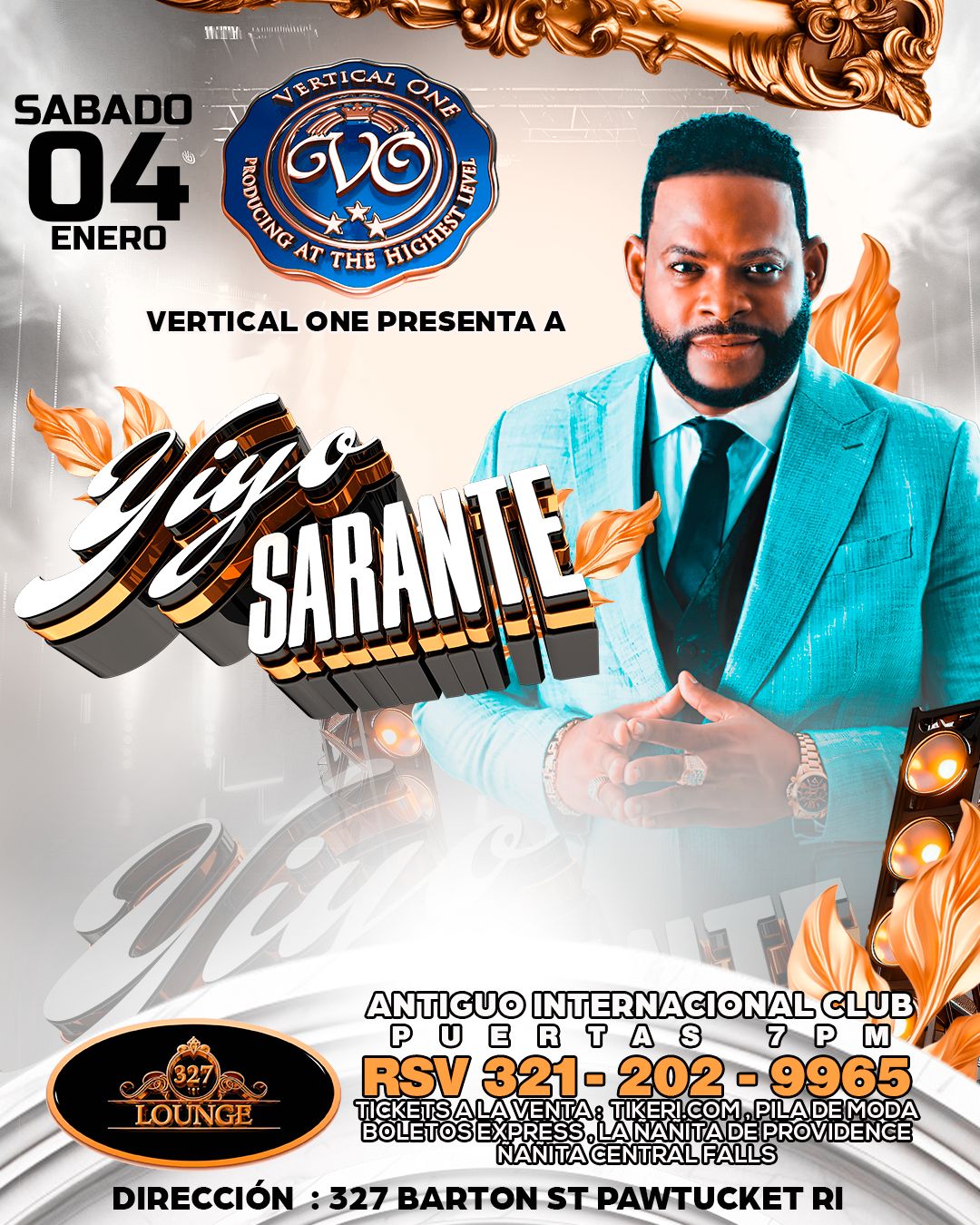 Buy tickets for YIYO SARANTE en Concierto YIYO SARANTE en Concierto