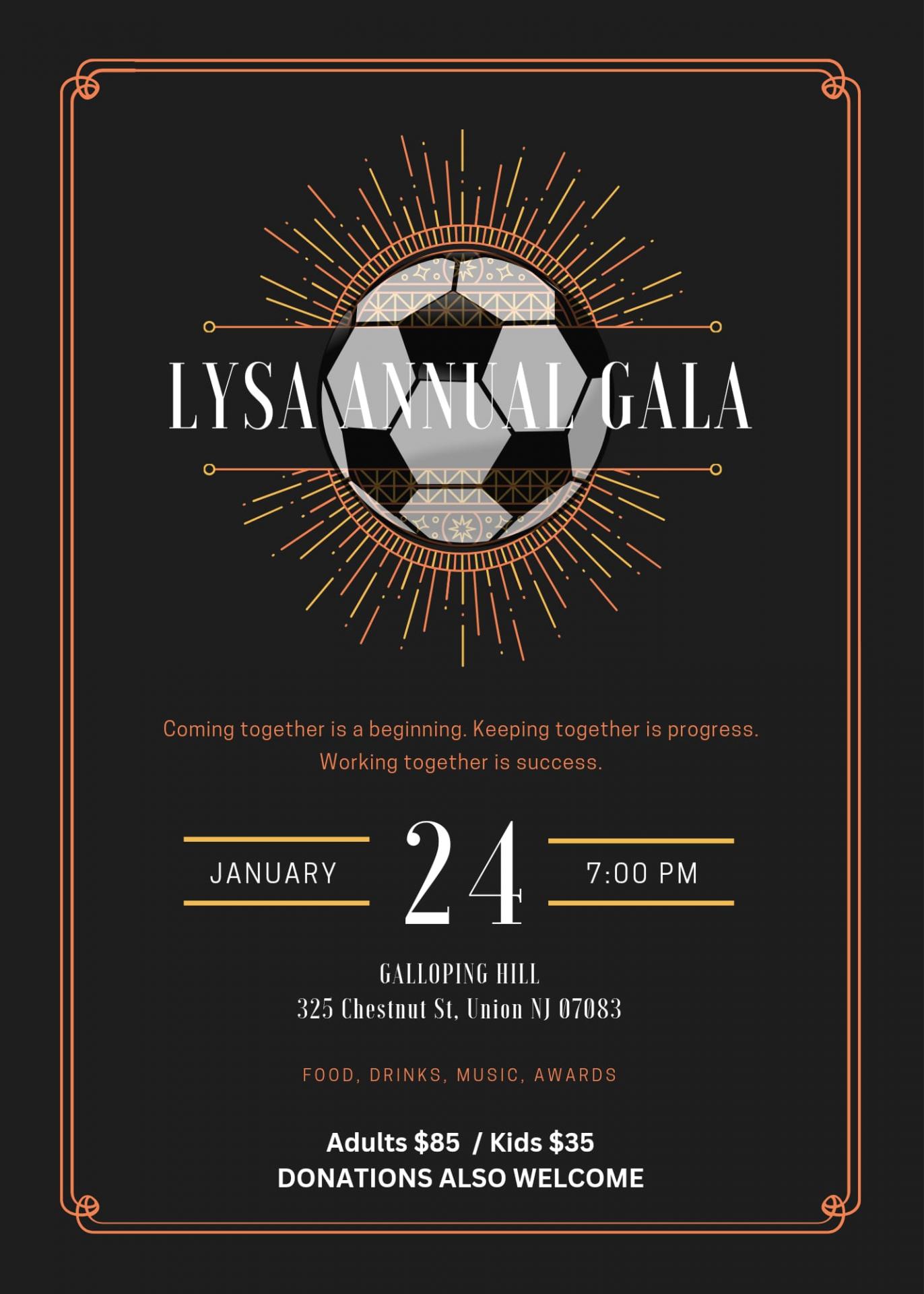 Buy tickets for LYSA ANNUAL GALA & FUNDRAISER LYSA ANNUAL GALA & FUNDRAISER