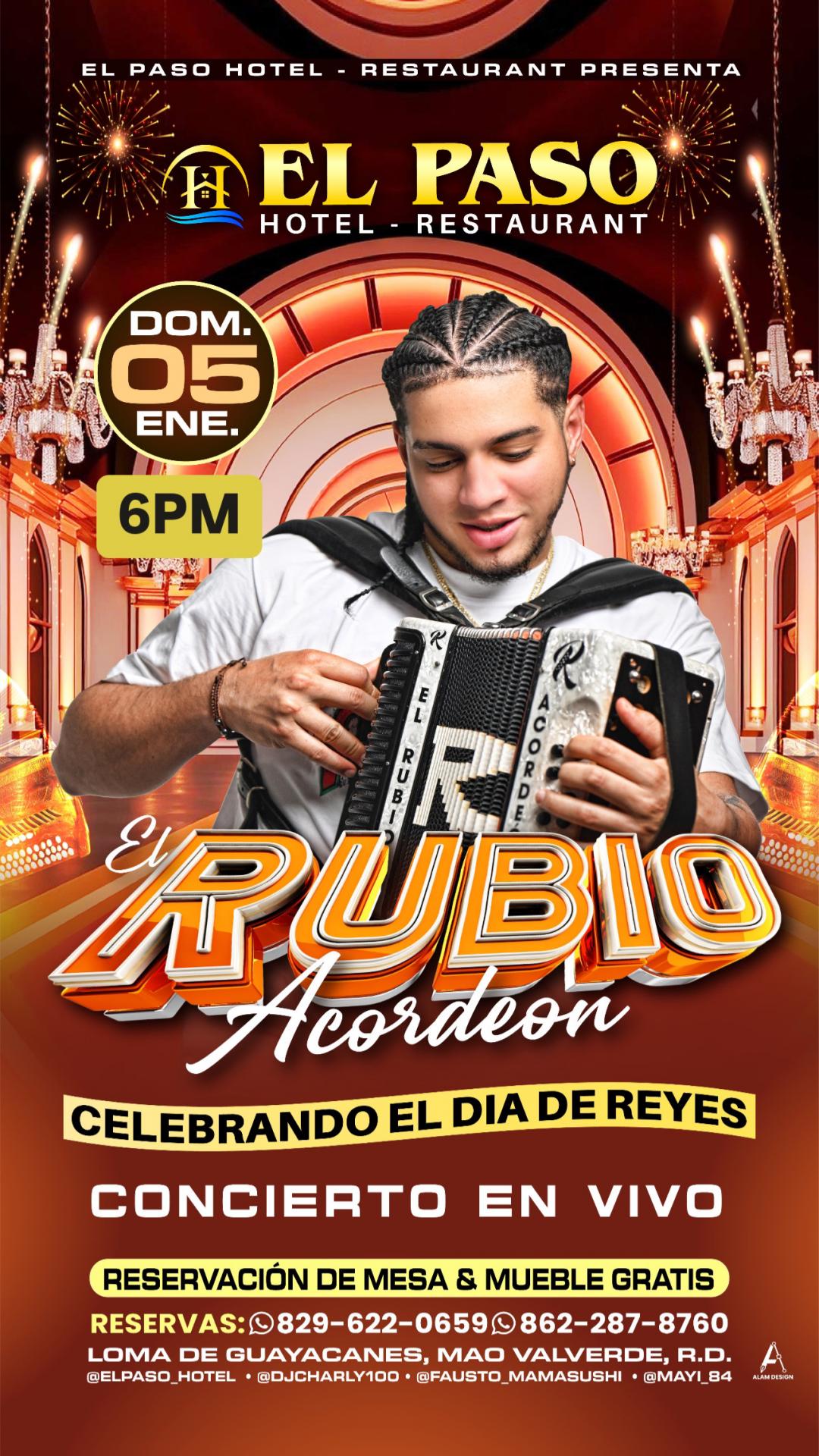 Buy tickets for EL RUBIO ACORDEON EL RUBIO ACORDEON