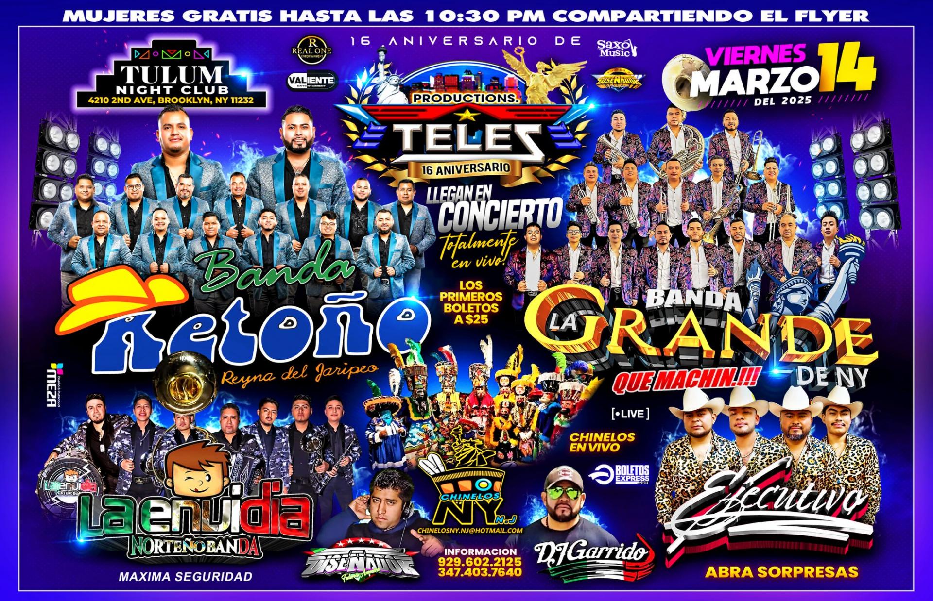 Buy tickets for Publicidades TELEZ 16 aniversario. Publicidades TELEZ 16 aniversario.