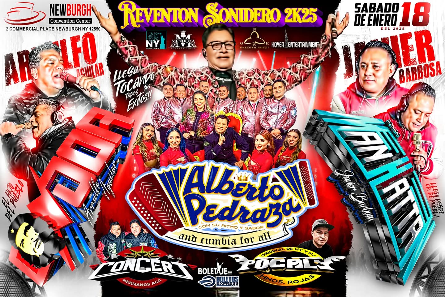 Buy tickets for ALBERTO PEDRAZA, SONIDO CONDOR , SONIDO MANHATTAN ,SONIDO  CONCERT Y POCALY ALBERTO PEDRAZA, SONIDO CONDOR , SONIDO MANHATTAN ,SONIDO  CONCERT Y POCALY