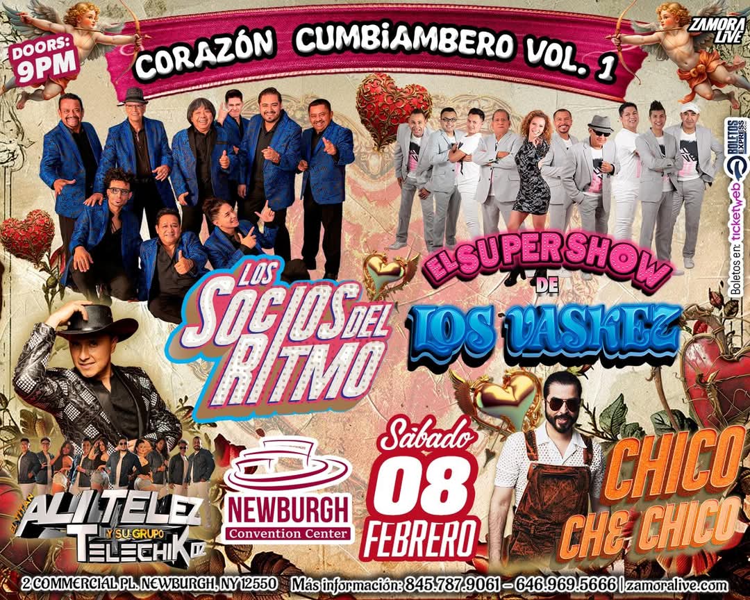 Buy tickets for LOS SOCIOS DEL RITMO, EL SUPERSHOW DE LOS VASQUEZ, ALI TELLEZY SU GRUPO TELECHIKOZ , CHICO CHE CHICO LOS SOCIOS DEL RITMO, EL SUPERSHOW DE LOS VASQUEZ, ALI TELLEZY SU GRUPO TELECHIKOZ , CHICO CHE CHICO