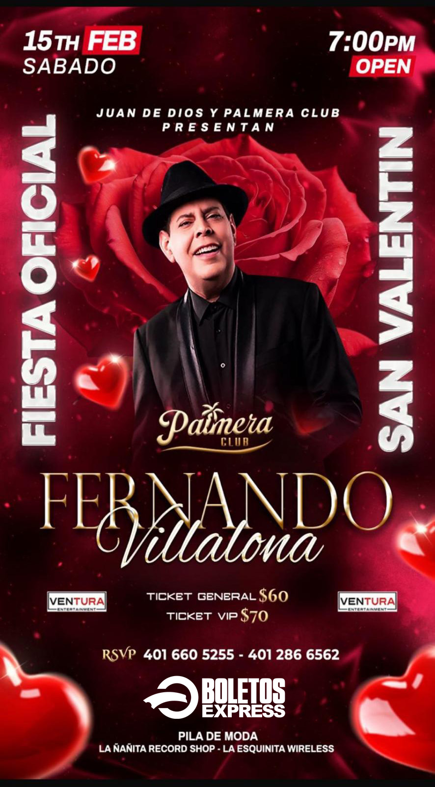 Buy tickets for FERNANDO VILLALONA FERNANDO VILLALONA