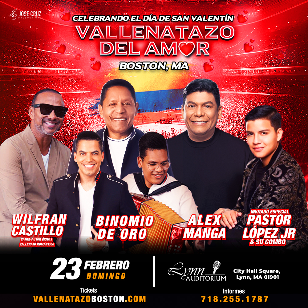 Buy tickets for VALLENATAZO DEL AMOR EN LYNN, MA VALLENATAZO DEL AMOR EN LYNN, MA