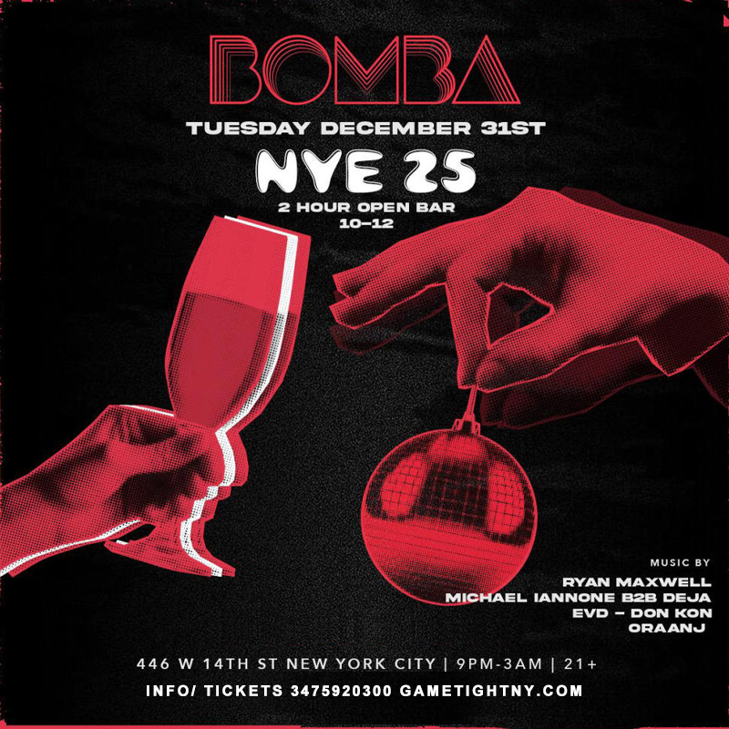 Buy tickets for BOMBA LOUNGE NEW YEARS EVE PARTY 2025 BOMBA LOUNGE NEW YEARS EVE PARTY 2025