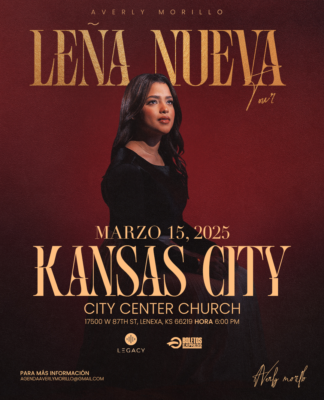 Buy tickets for Averly Morillo USA Tour - Kansas City, Kansas 2025 Averly Morillo USA Tour - Kansas City, Kansas 2025
