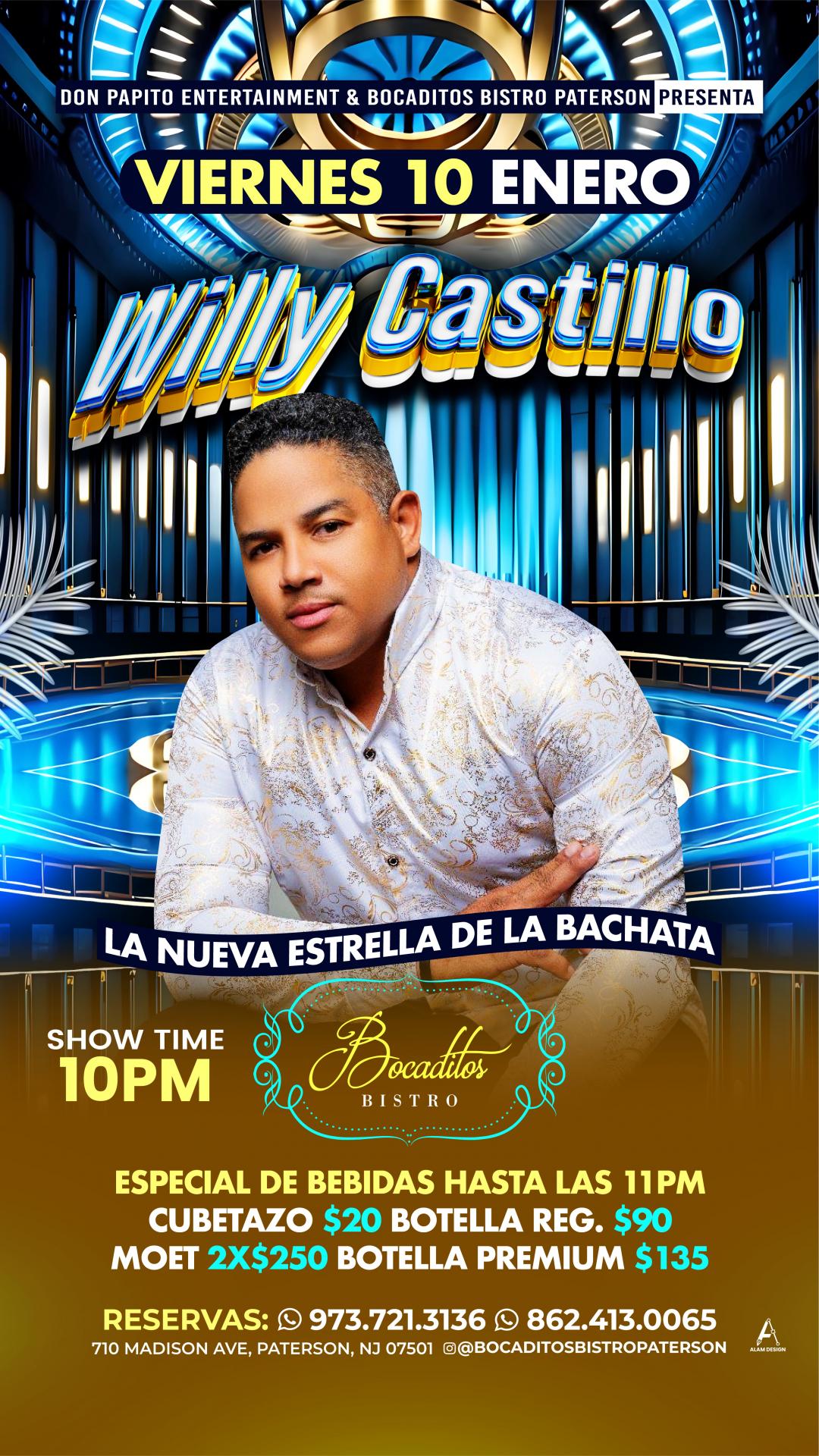 Buy tickets for WILLY CASTILLO WILLY CASTILLO