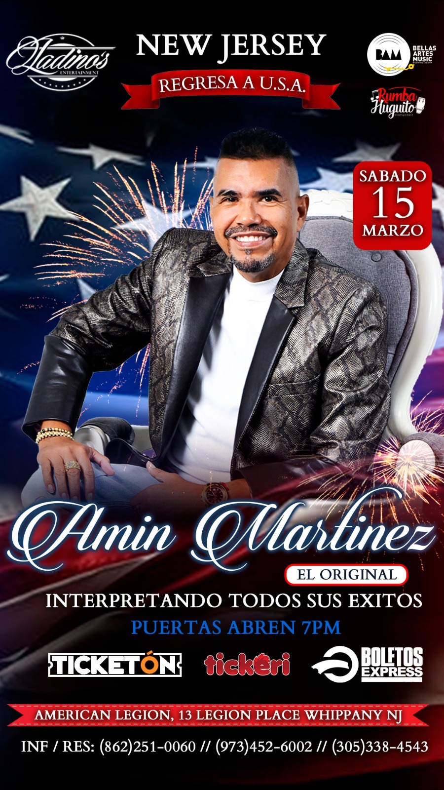 Buy tickets for AMIN MARTINEZ AMIN MARTINEZ