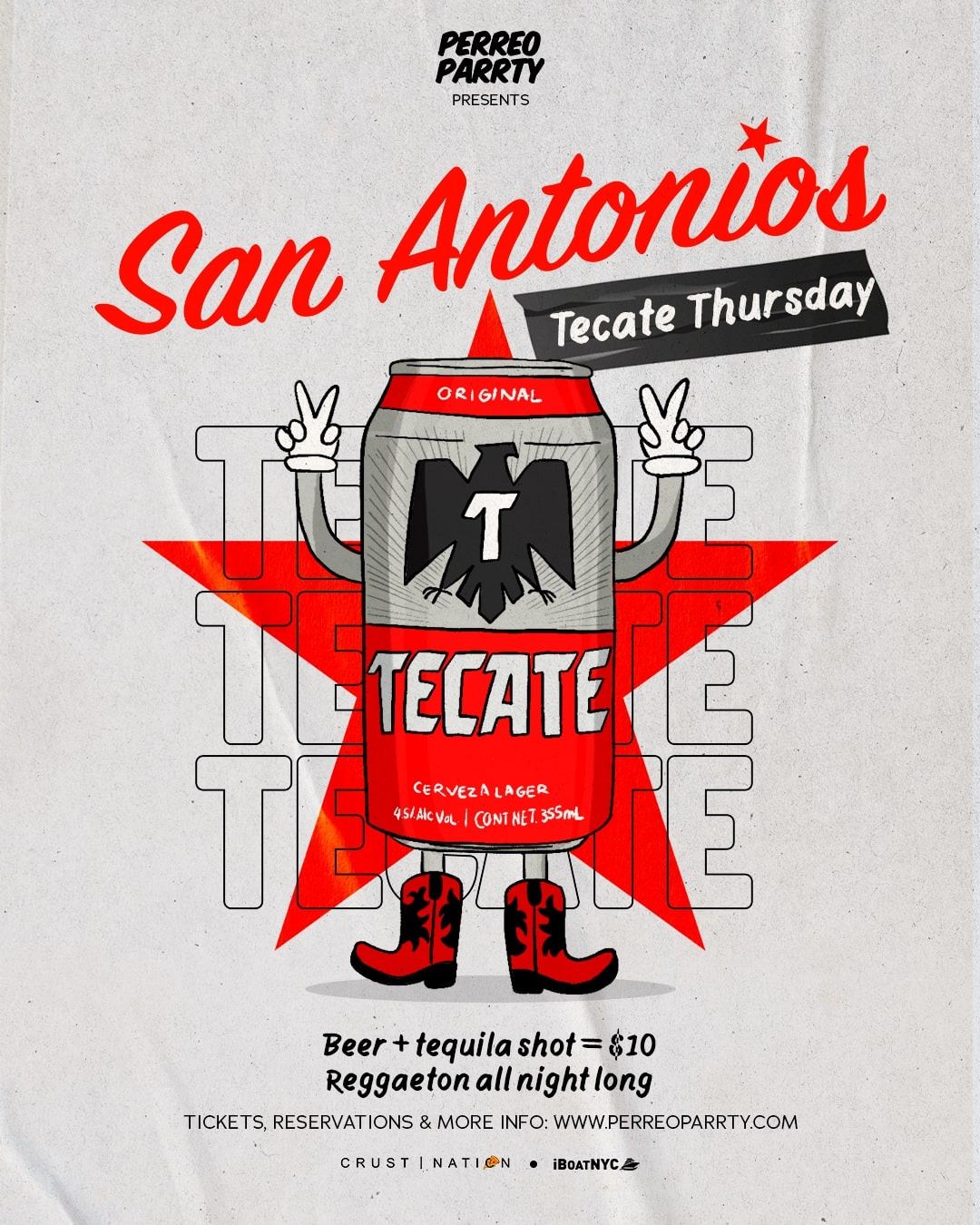 Buy tickets for Tecate Thursdays - Latin & Reggaeton Party NYC | Beer + Shot $10 Tecate Thursdays - Latin & Reggaeton Party NYC | Beer + Shot $10