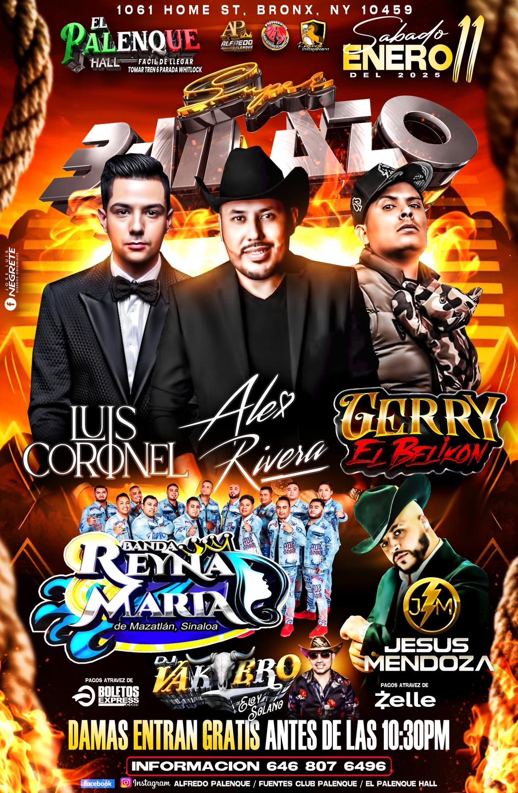 Buy tickets for Luis Coronel | Alex Rivera | Gerry El Belikon Luis Coronel | Alex Rivera | Gerry El Belikon