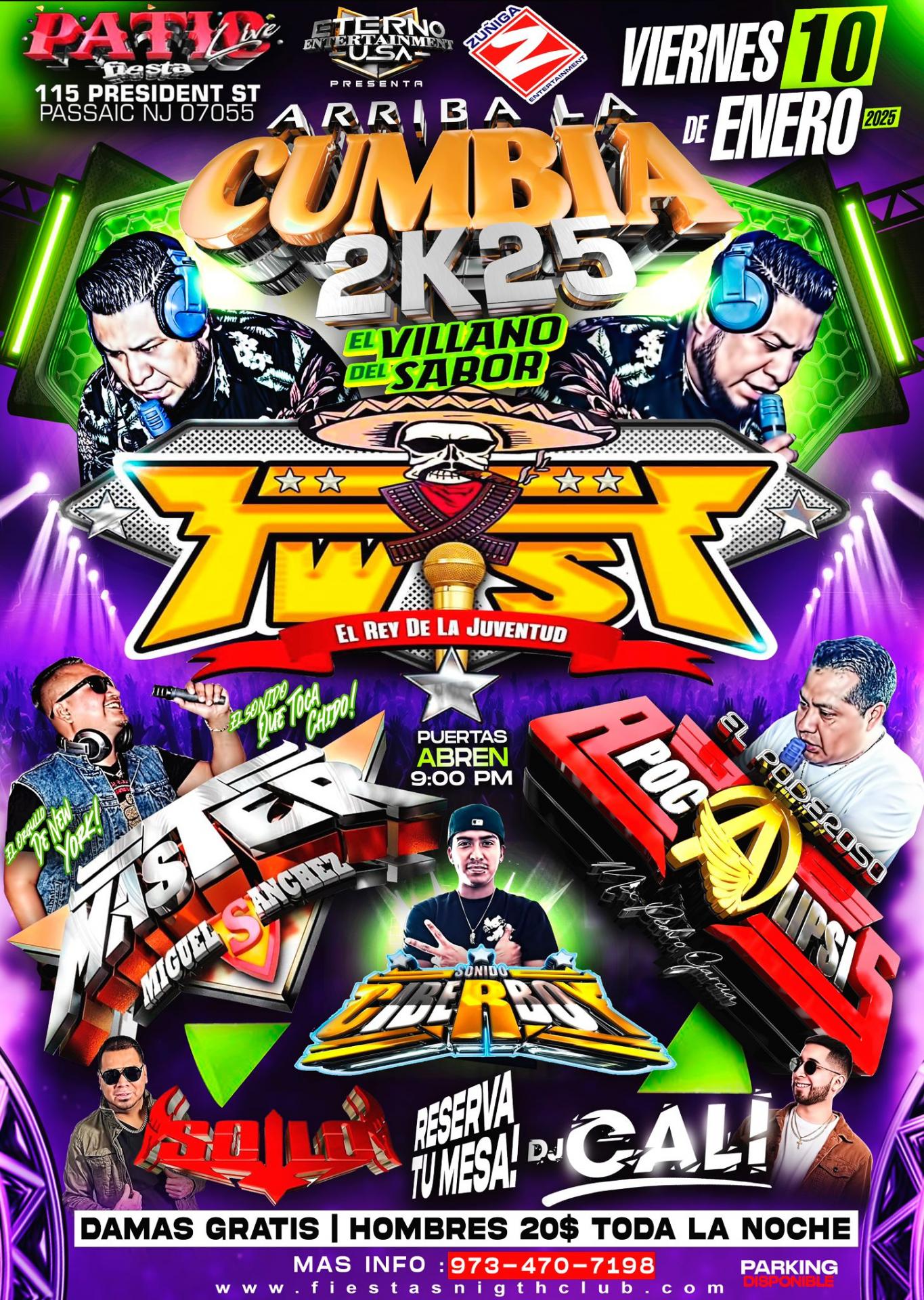 Buy tickets for SONIDO TWIST, MASTER,APOCALIPSIS,CIBERBOY, DJ SOILO, DJ CALI SONIDO TWIST, MASTER,APOCALIPSIS,CIBERBOY, DJ SOILO, DJ CALI