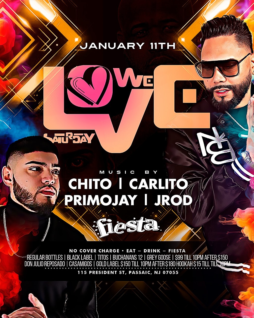 Buy tickets for DJ CHITO, DJ CARLITO, PRIMOJAY, JROD DJ CHITO, DJ CARLITO, PRIMOJAY, JROD