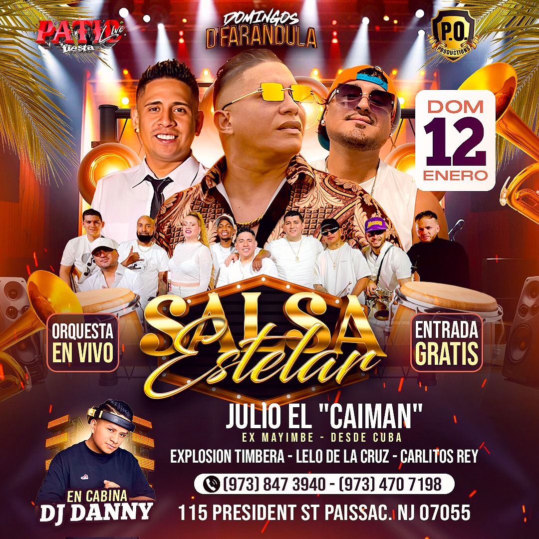 Buy tickets for JULIO “EL CAMINAN” EX MAYIMBE, DESDE CUBA, EXPLOSIÓN TIMBERS, LELO DE LA CRUZ, CARLITOS REY JULIO “EL CAMINAN” EX MAYIMBE, DESDE CUBA, EXPLOSIÓN TIMBERS, LELO DE LA CRUZ, CARLITOS REY