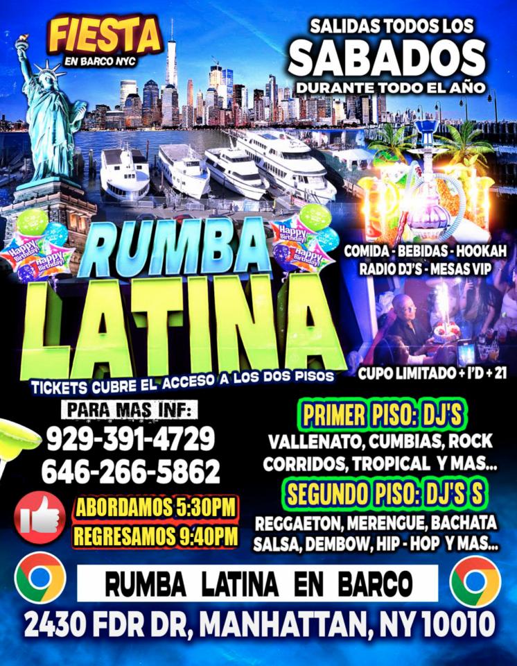 Buy tickets for Fiesta En Barco - Manhattan New York - Cupo Limitado Fiesta En Barco - Manhattan New York - Cupo Limitado