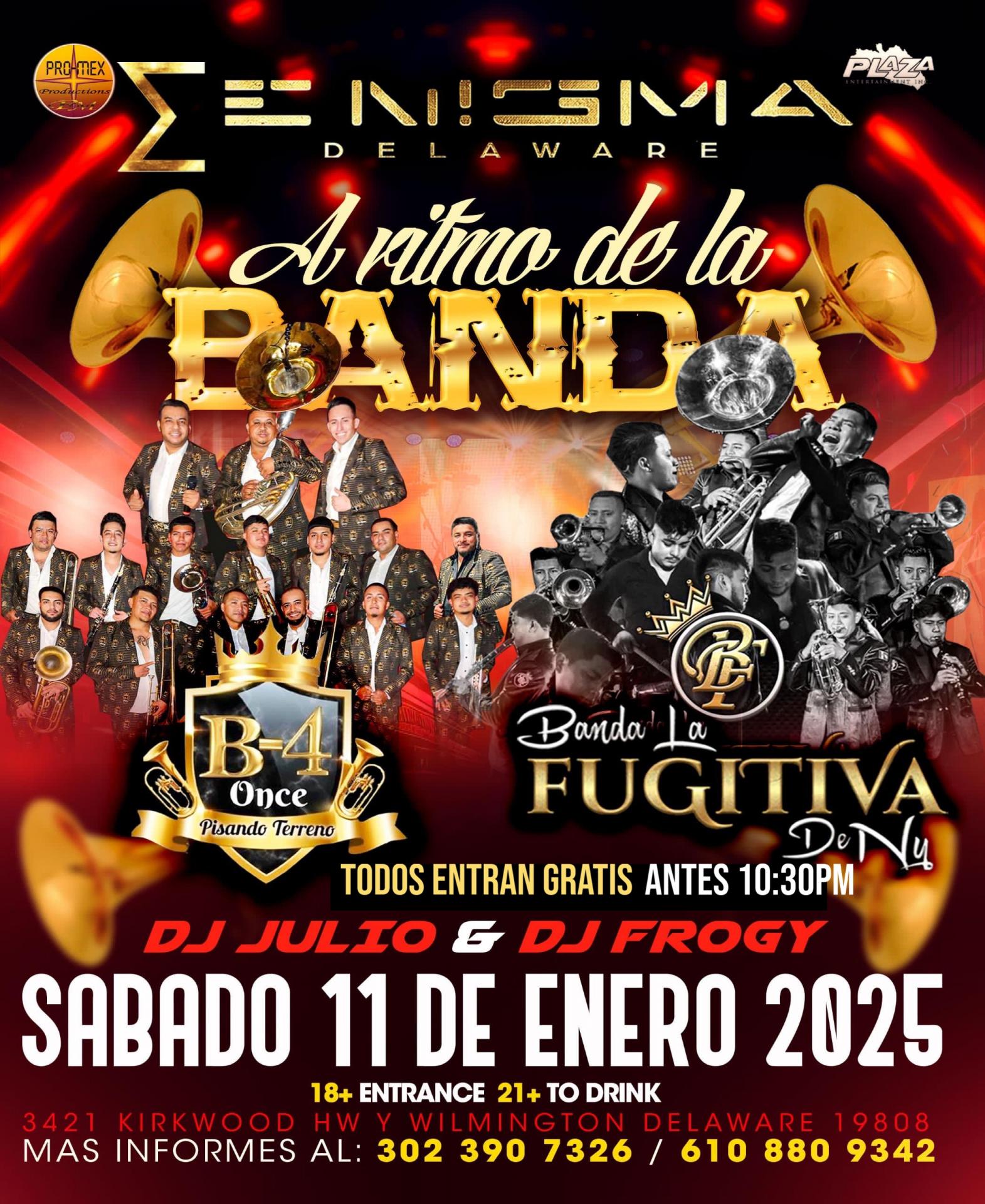 Buy tickets for B-4 ONCE & BANDA LA FUGITIVA DE NY B-4 ONCE & BANDA LA FUGITIVA DE NY