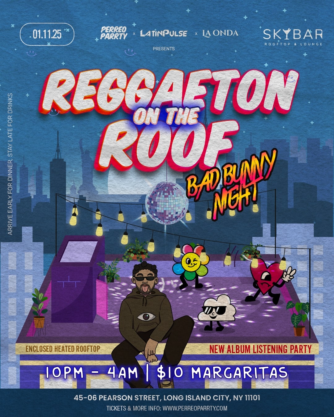 Buy tickets for Reggaeton on the Roof - Latin & Reggaeton Party (Good Bunny Event) Reggaeton on the Roof - Latin & Reggaeton Party (Good Bunny Event)