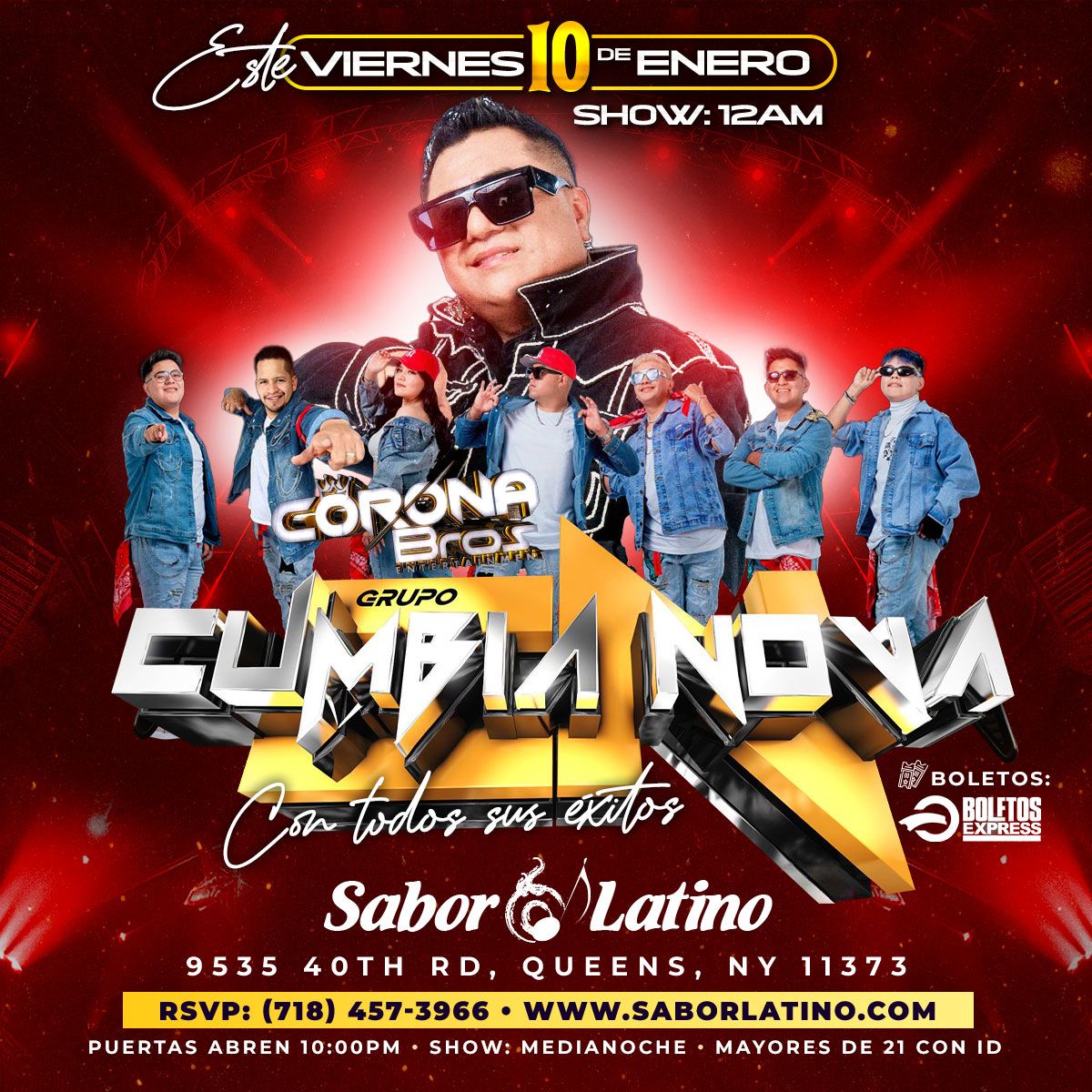 Buy tickets for CUMBIA NOVA en Queens Ny CUMBIA NOVA en Queens Ny