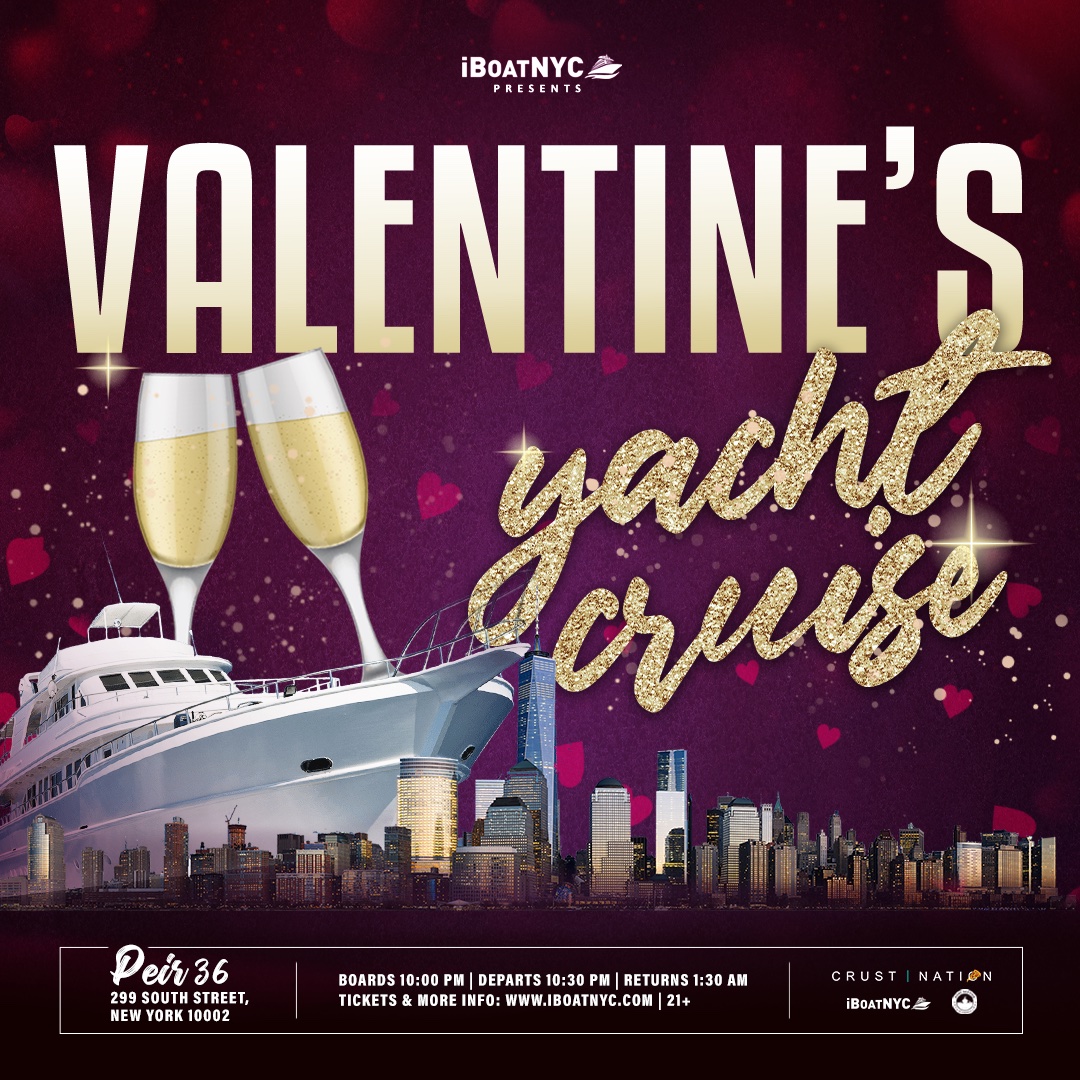 Buy tickets for VALENTINE'S DAY Boat Party Yacht Cruise NYC VALENTINE'S DAY Boat Party Yacht Cruise NYC