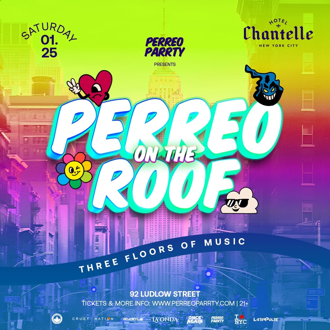 Buy tickets for PERREO on the ROOF - Latin & Reggaeton - Dance Party at Hotel Chantelle PERREO on the ROOF - Latin & Reggaeton - Dance Party at Hotel Chantelle