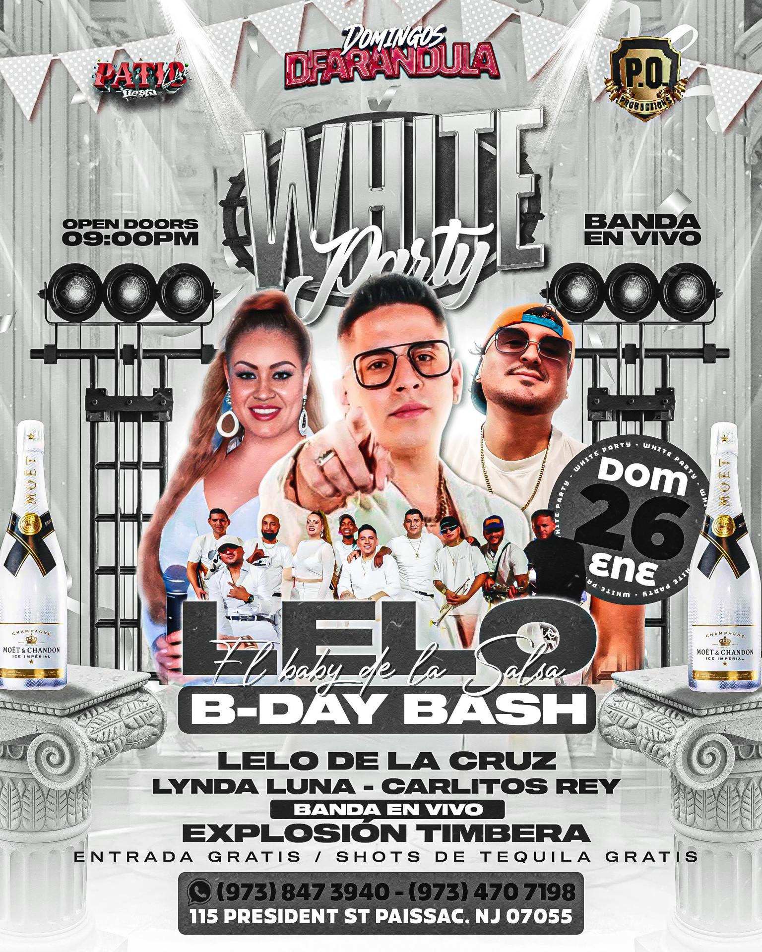 Buy tickets for LELO DE LA CRUZ, LYNDA LUNA, CARLITOS REY, EXPLOSION TIMBERA LELO DE LA CRUZ, LYNDA LUNA, CARLITOS REY, EXPLOSION TIMBERA