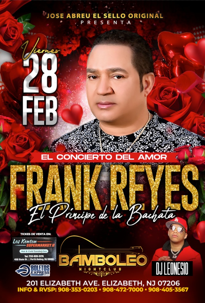 Buy tickets for FRANK REYES FRANK REYES