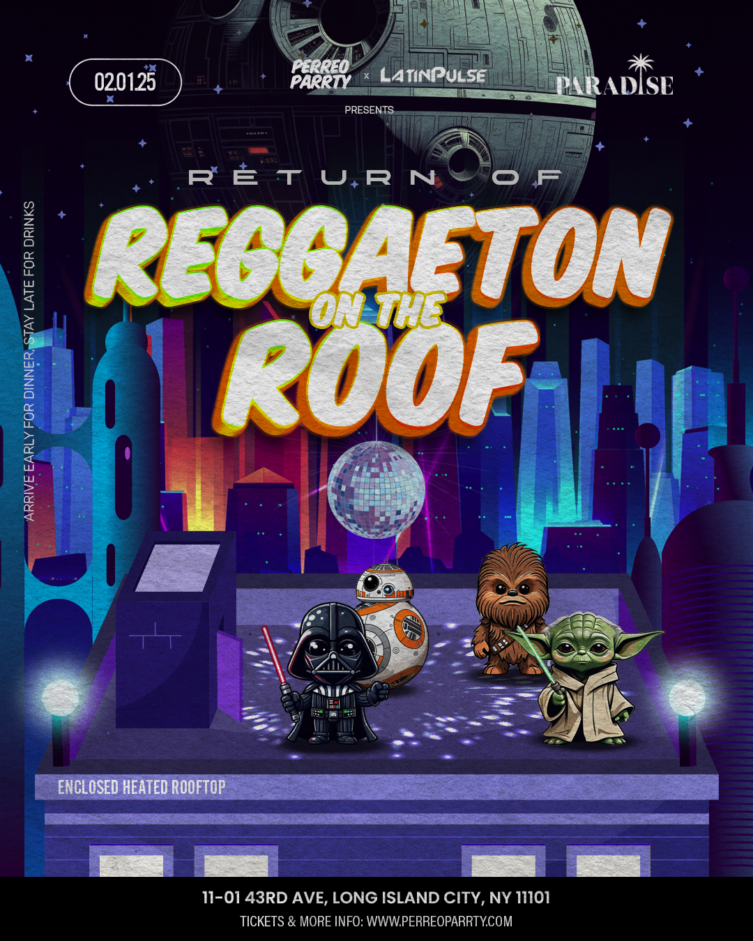 Buy tickets for Reggaeton on the Roof - Latin Dance Party Rooftop with NYC Skyline Views Reggaeton on the Roof - Latin Dance Party Rooftop with NYC Skyline Views