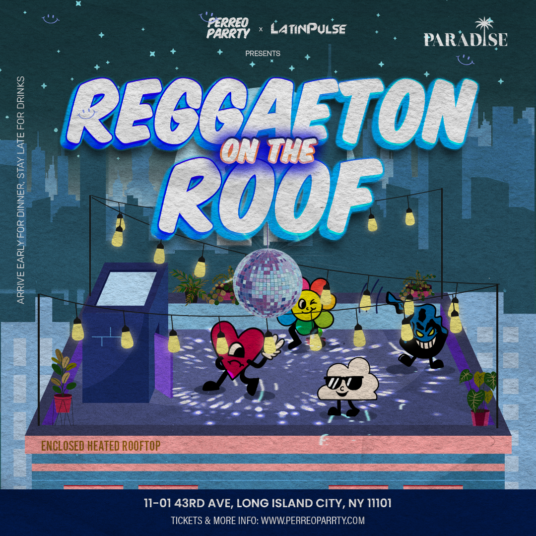 Buy tickets for Reggaeton on the Roof - Latin Dance Party Rooftop with NYC Skyline Views Reggaeton on the Roof - Latin Dance Party Rooftop with NYC Skyline Views