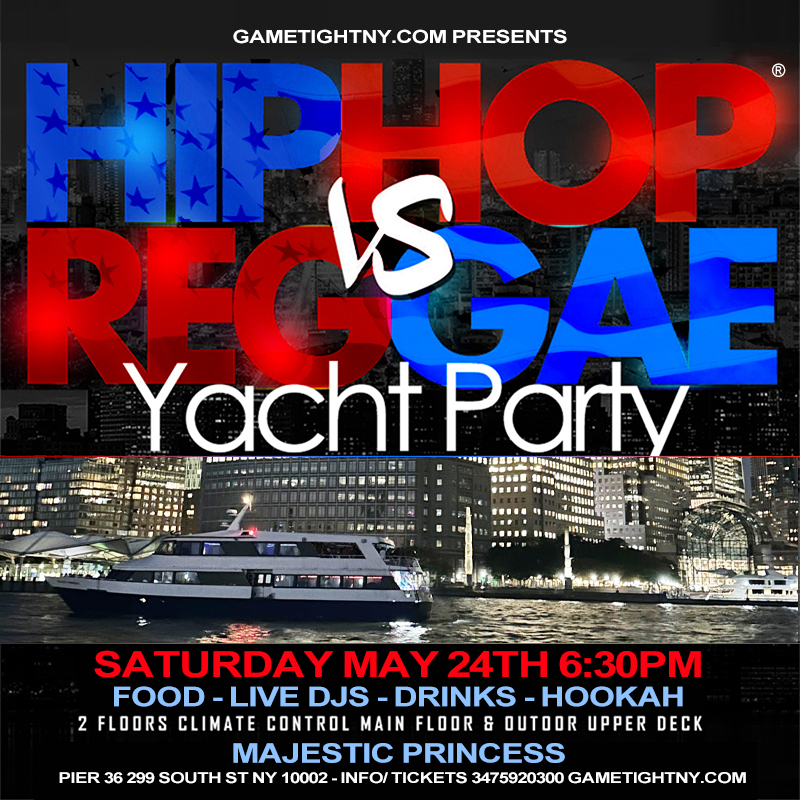 MDW NYC HIP HOP VS REGGAE® NYC SUNSET CRUISE MAJESTIC PRINCESS PIER 36