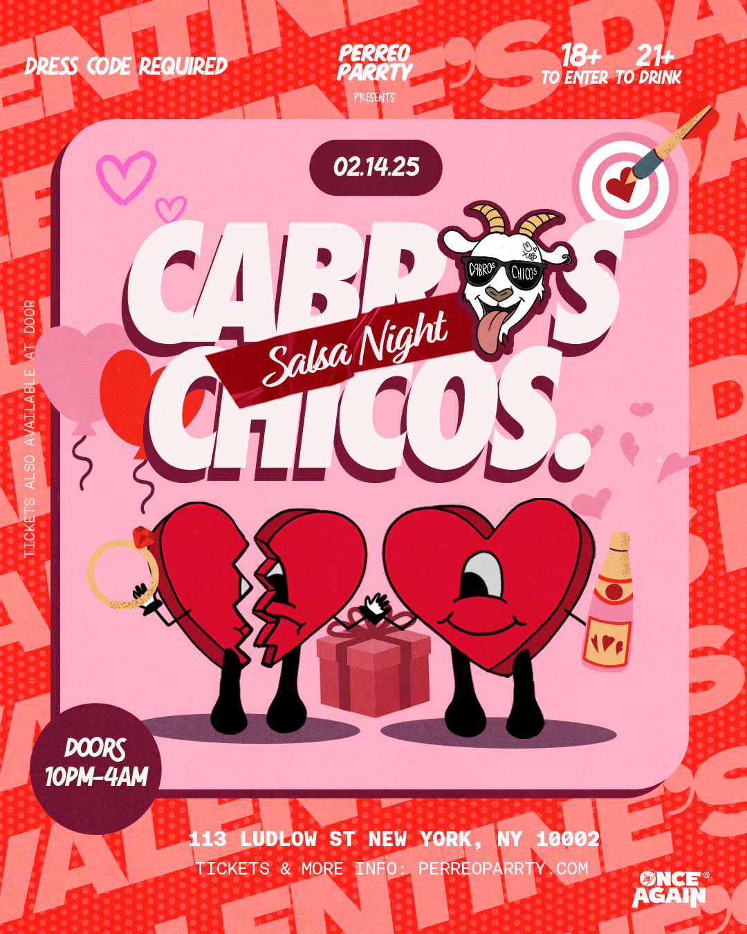 Valentines Day Salsa Dance Party in NYC - 18+ at Mehanata Night
