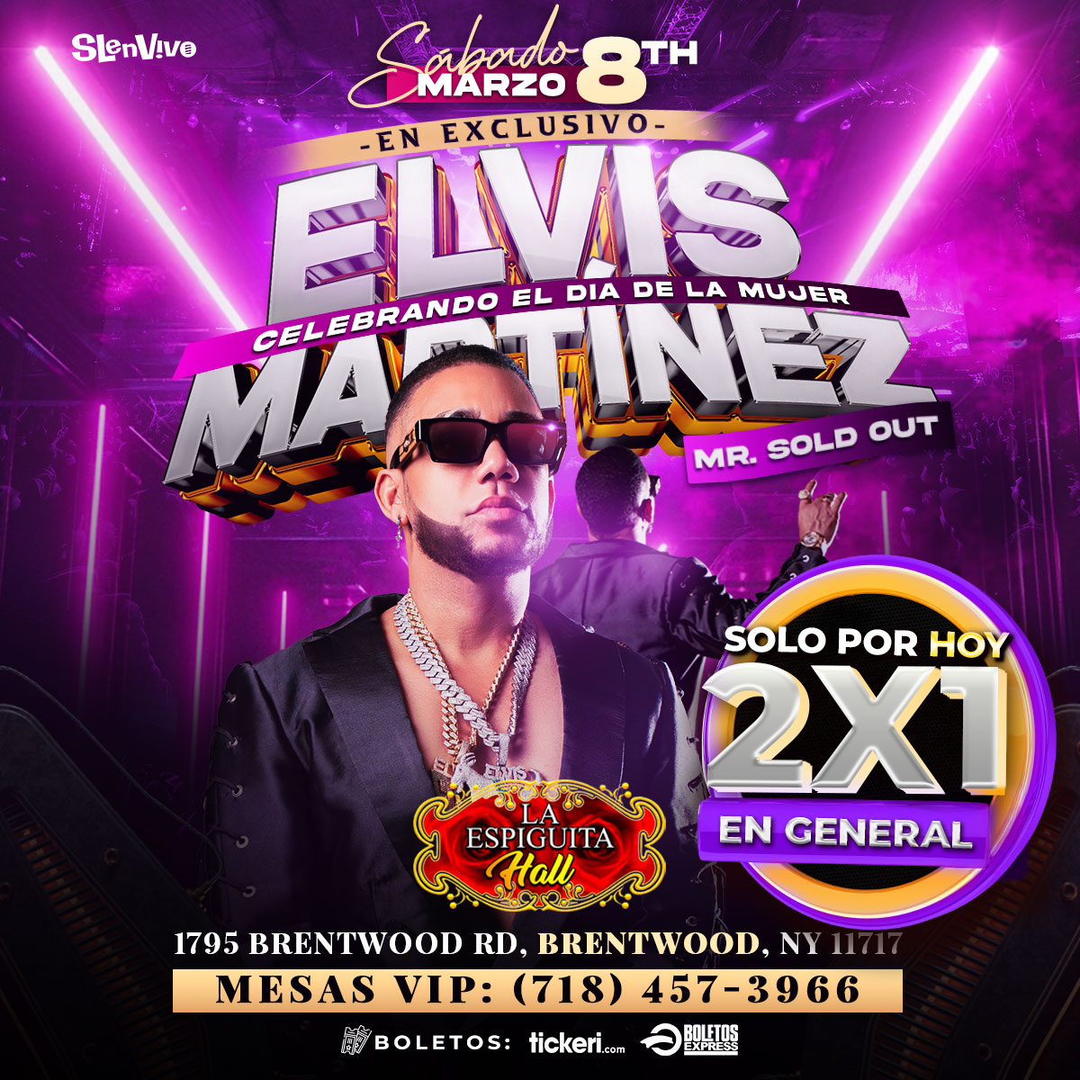 Buy tickets for ELVIS MARTINEZ - En Exclusivo ESPIGUITA, Brentwood ELVIS MARTINEZ - En Exclusivo ESPIGUITA, Brentwood