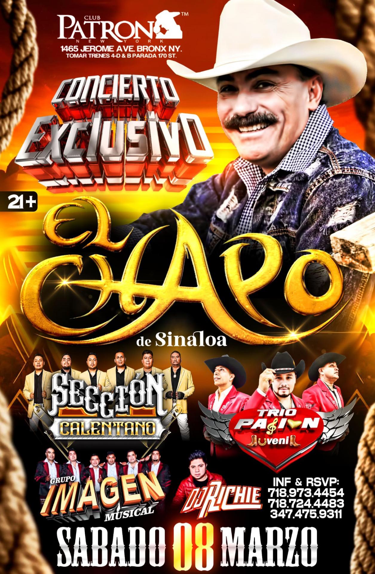 Buy tickets for EL CHAPO DE SINALOA EL CHAPO DE SINALOA