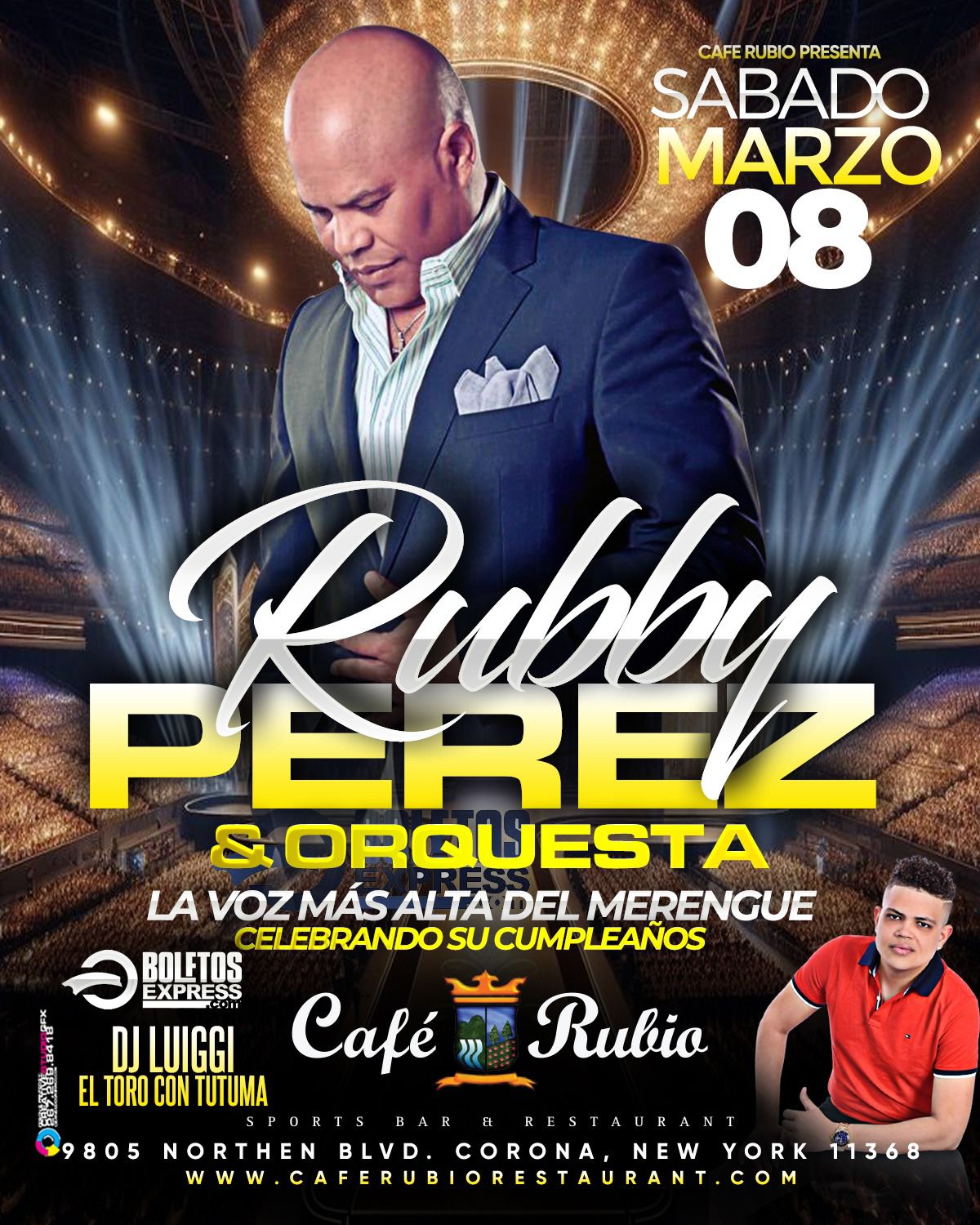 Buy tickets for RUBBY PEREZ & ORQUESTA RUBBY PEREZ & ORQUESTA