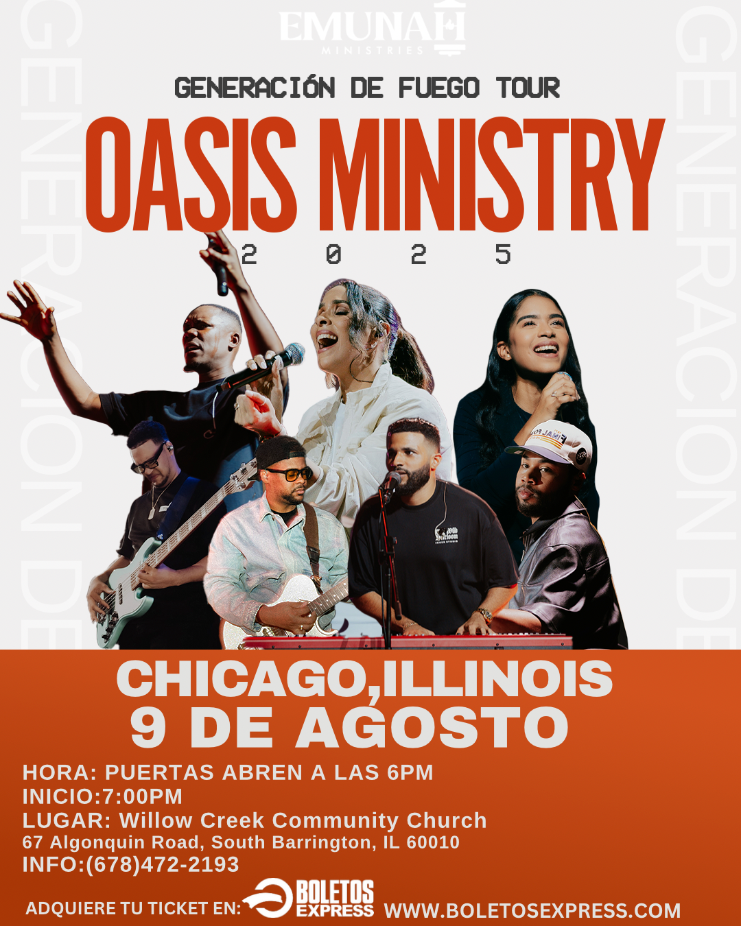 GENERACION DE FUEGO-OASIS MINISTRY TOUR 2025