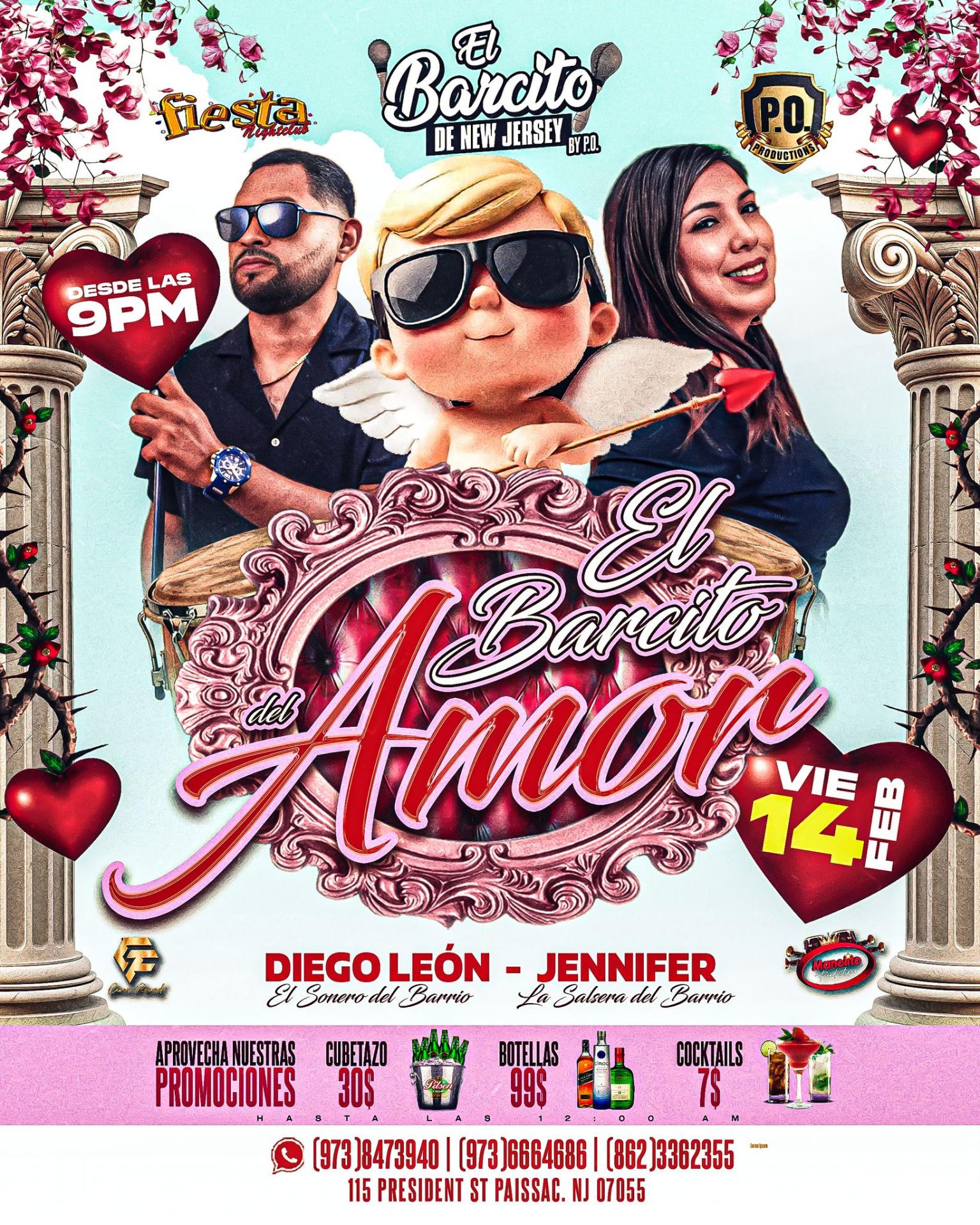 DIEGO LEON EL SONERO DEL BARRIO, JENNIFER LA SALSERA DEL BARRIO